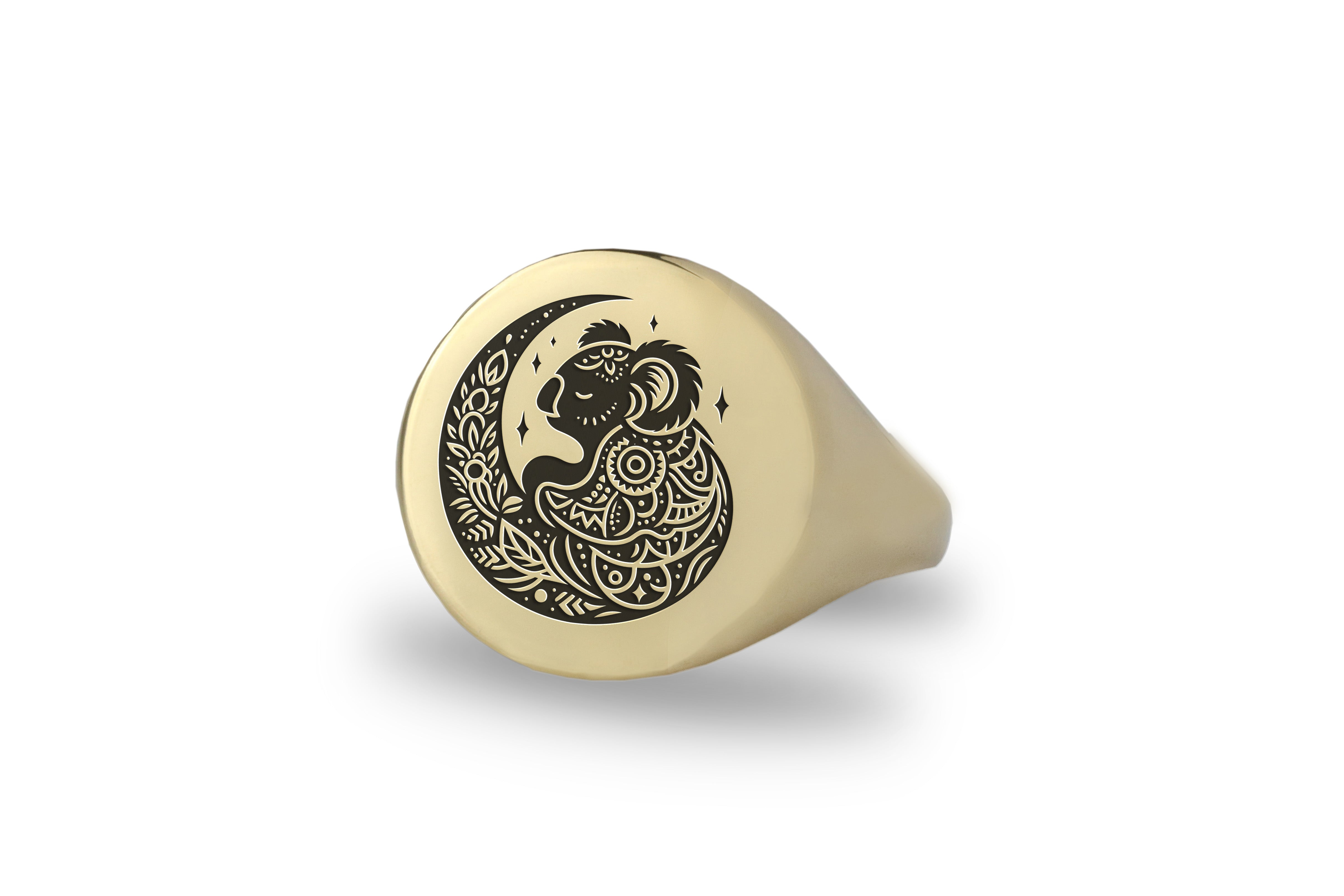 Mandala Koala Ring