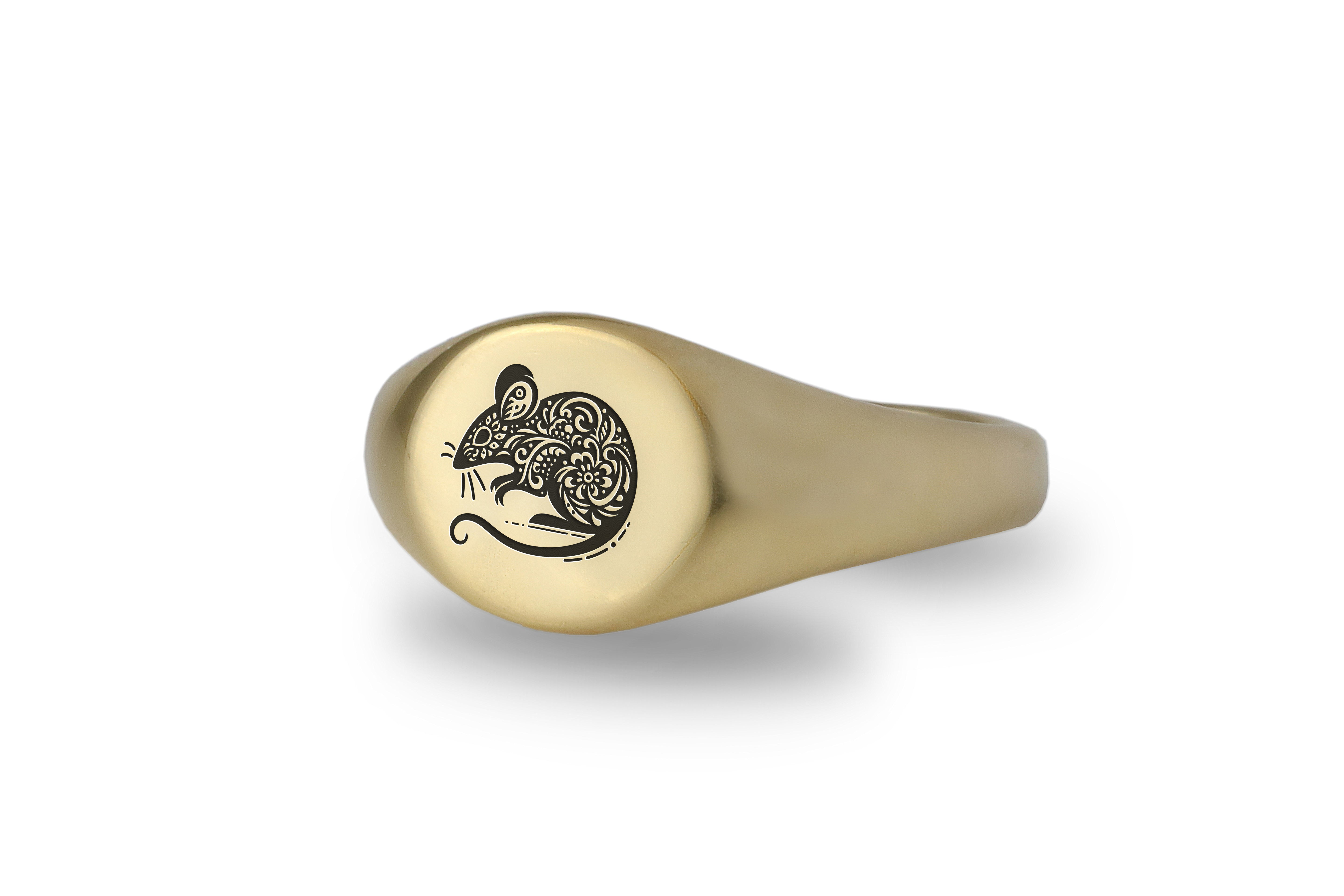 Cute Mouse Signet Ring