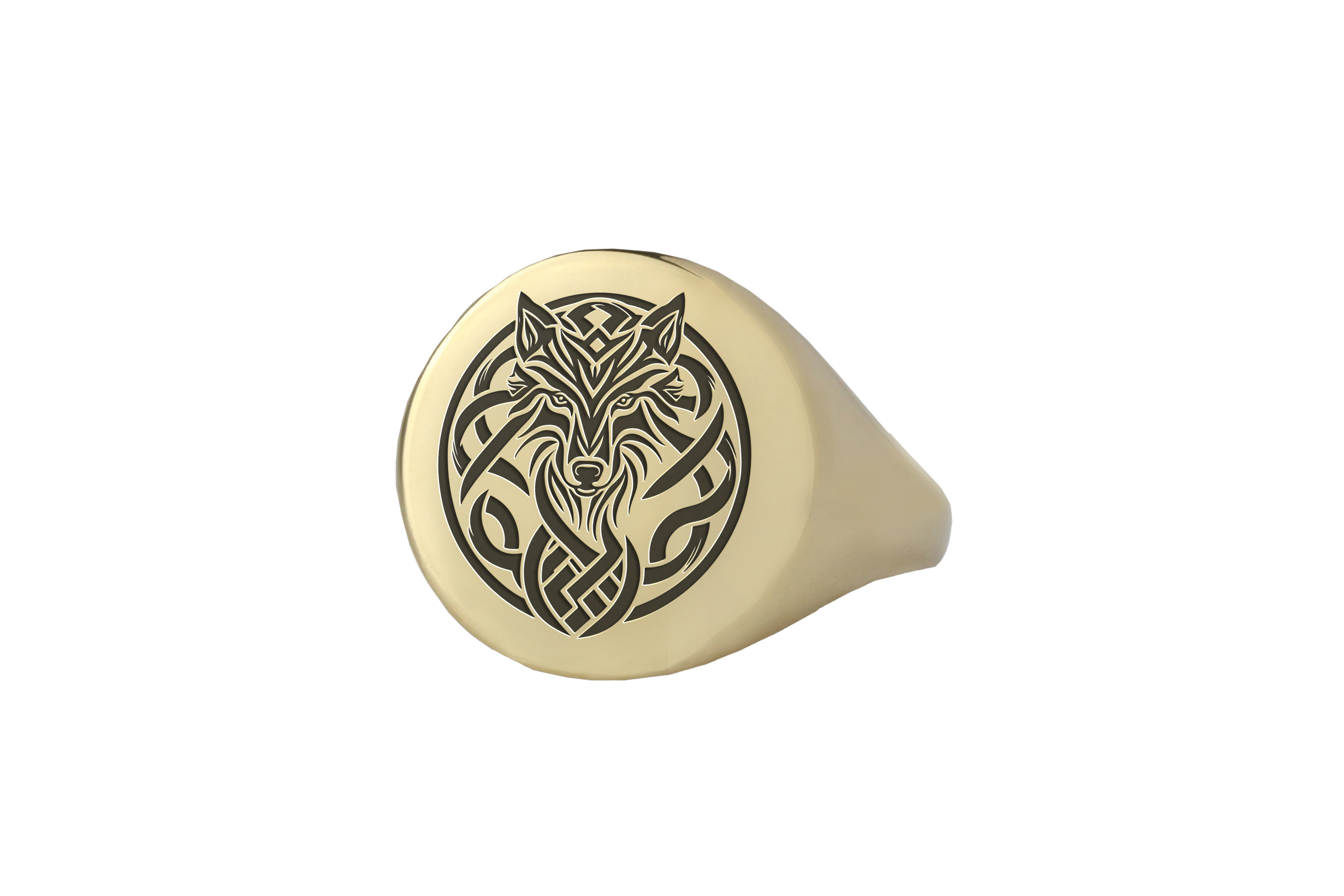 Tribal Wolf Ring