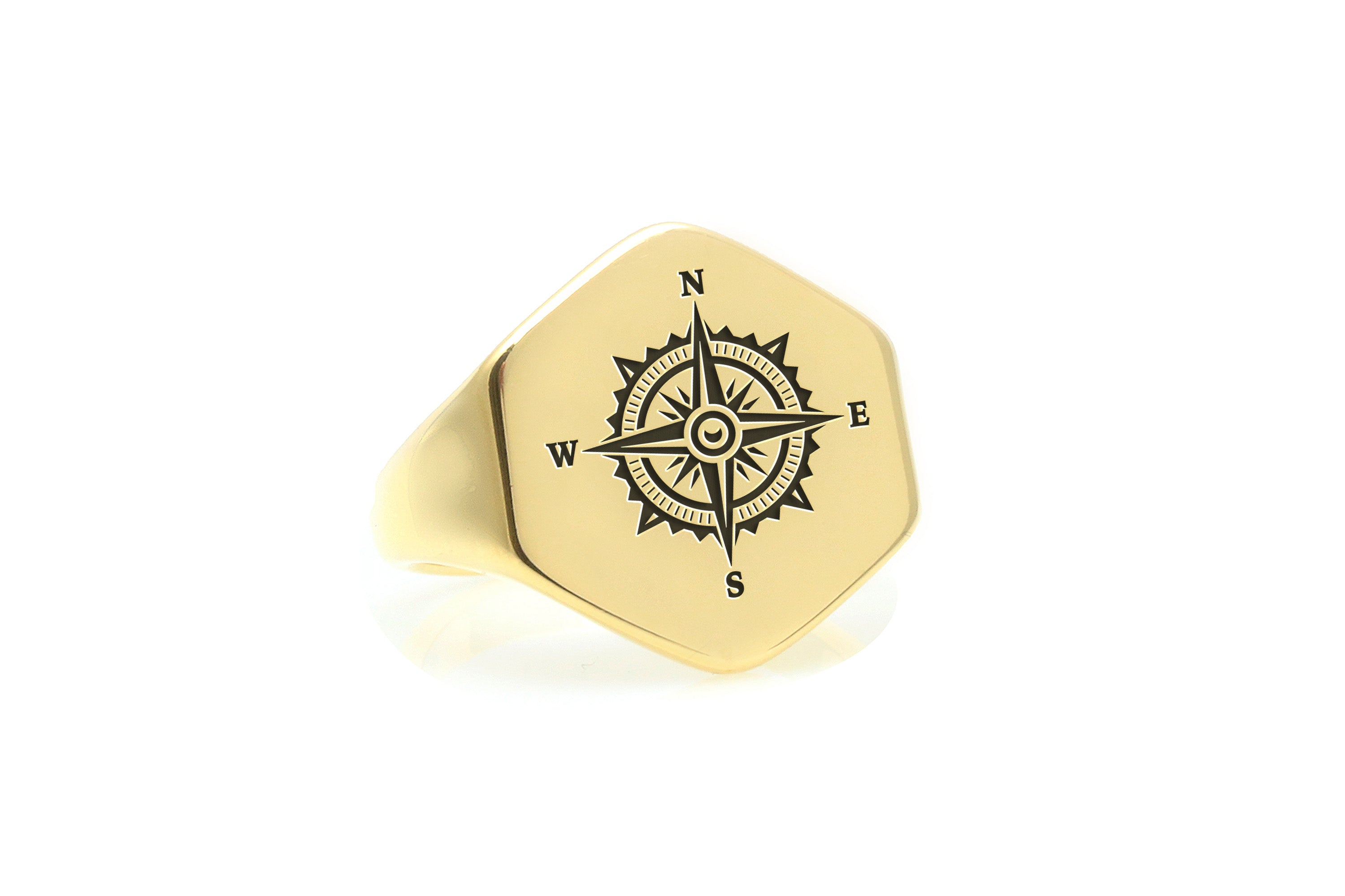 Compass Signet Ring