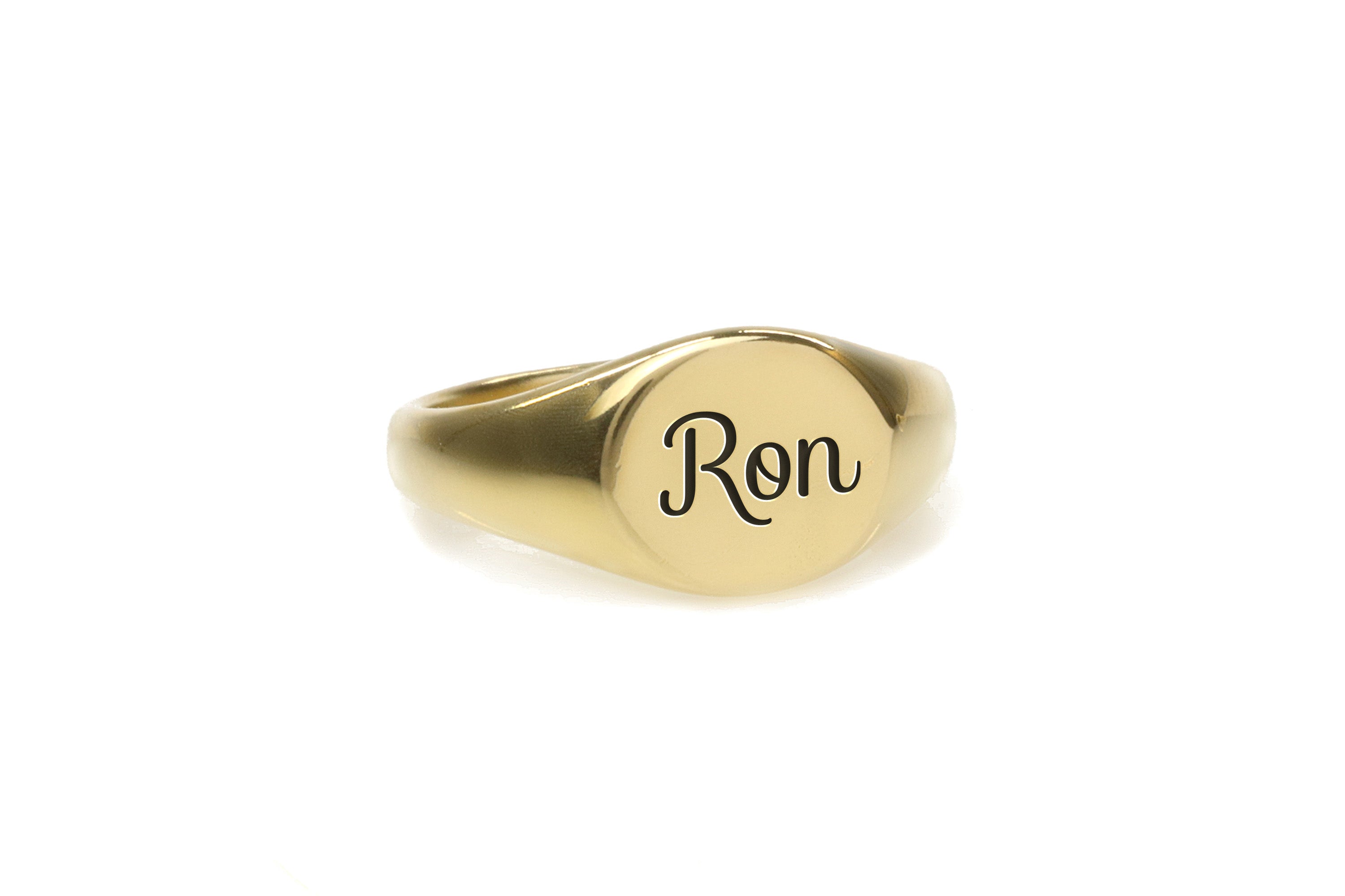 Engraved Name Signet Ring