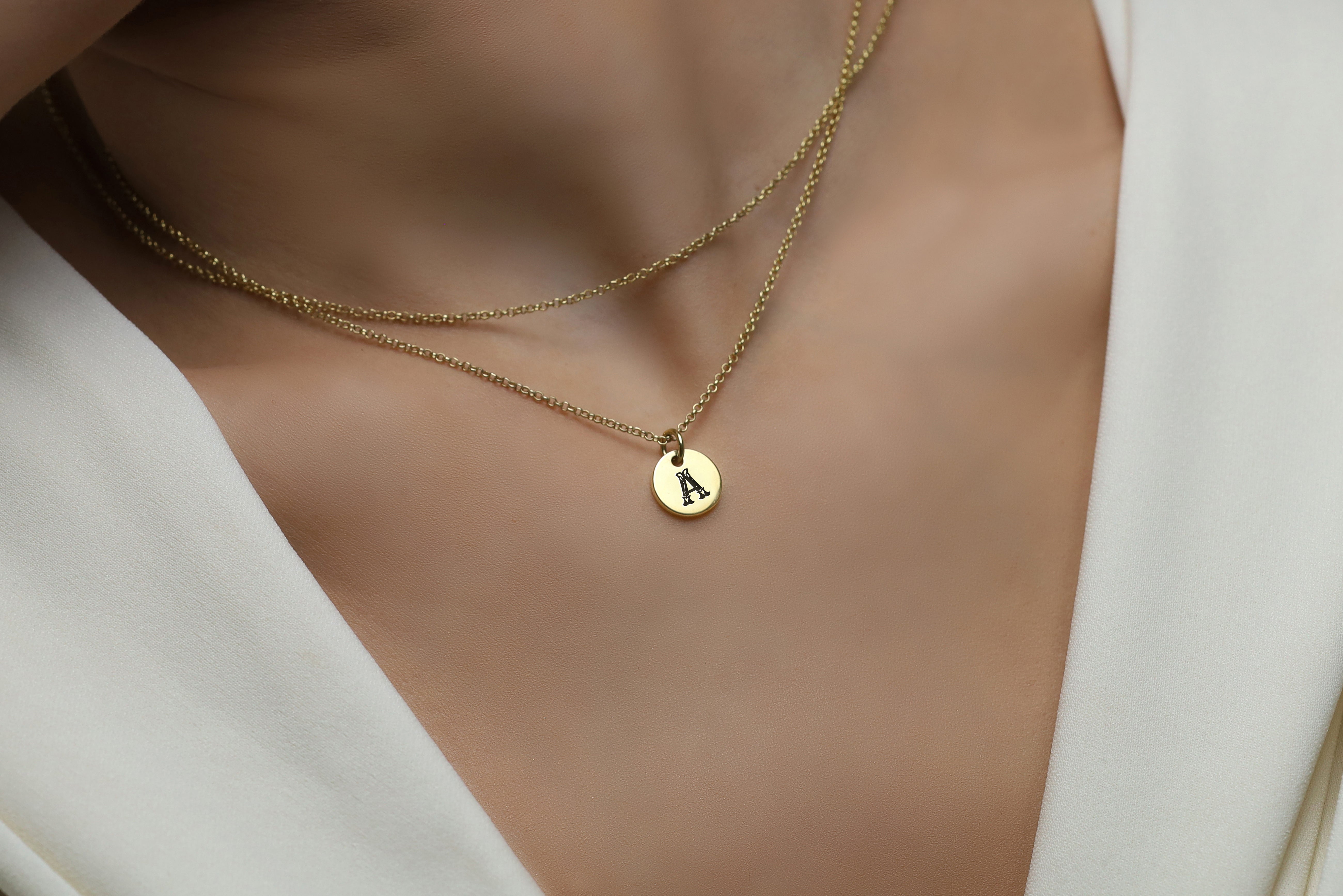 Custom Poker Letters Necklace