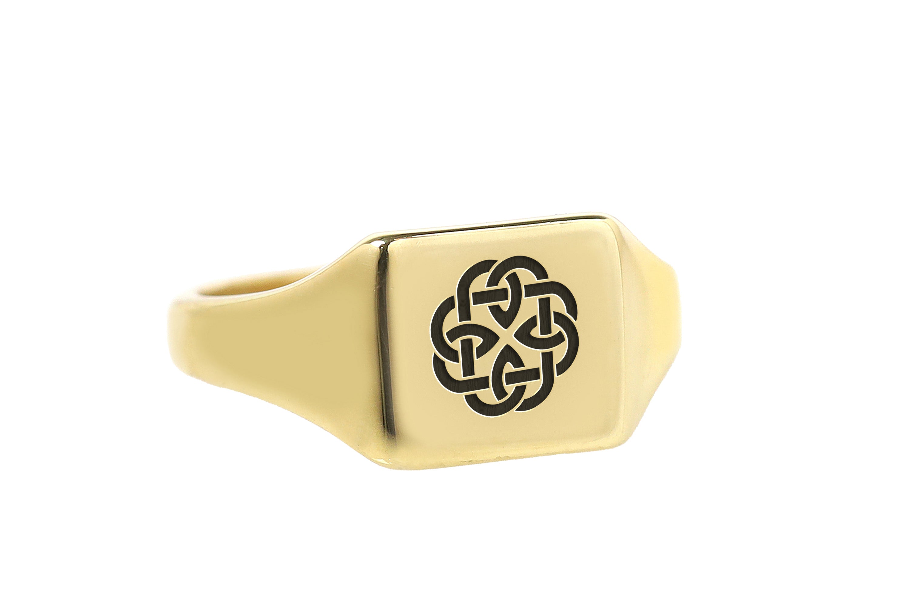 Engraved Celtic Cross Ring
