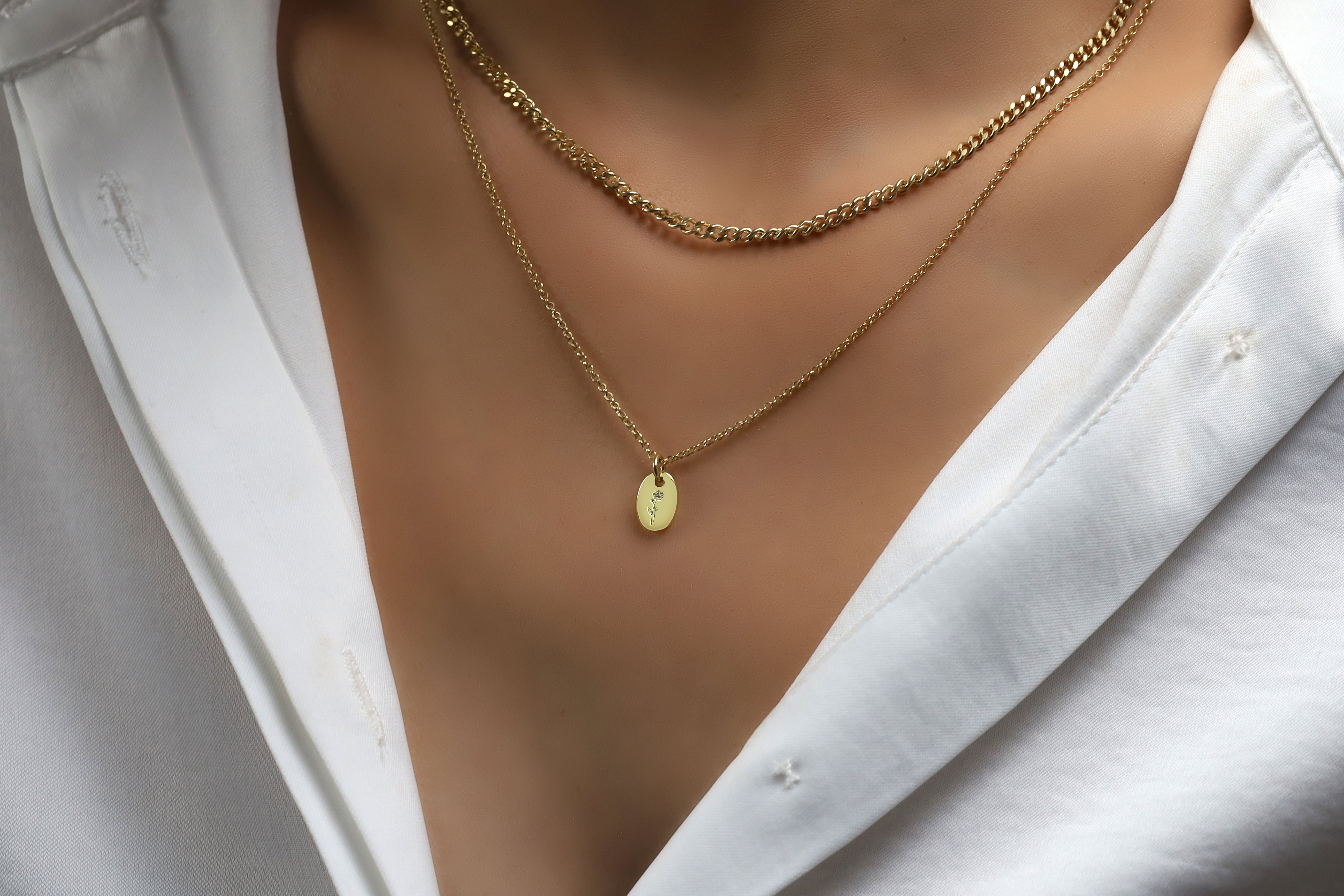 November Birth Month Necklace