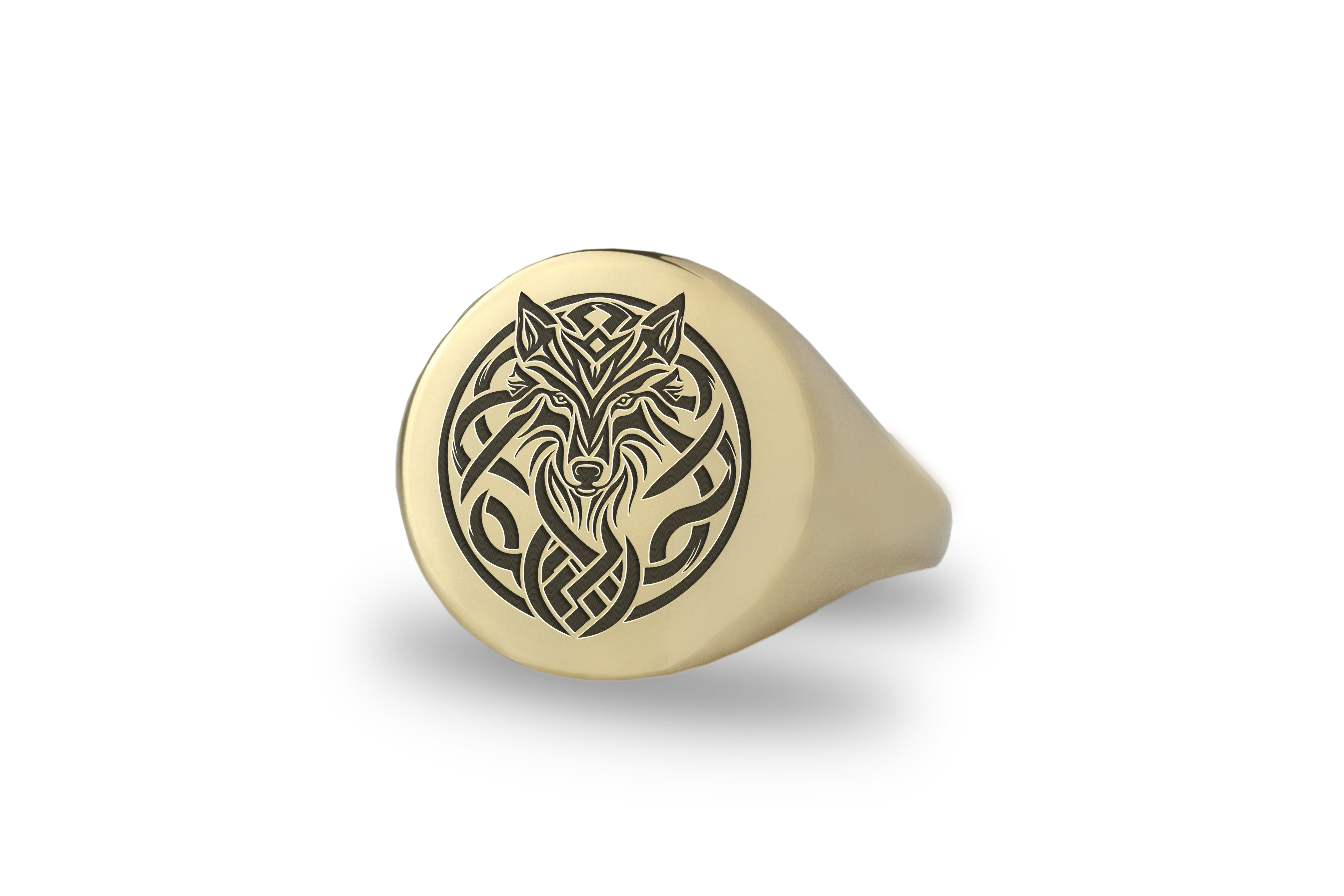 Tribal Wolf Ring