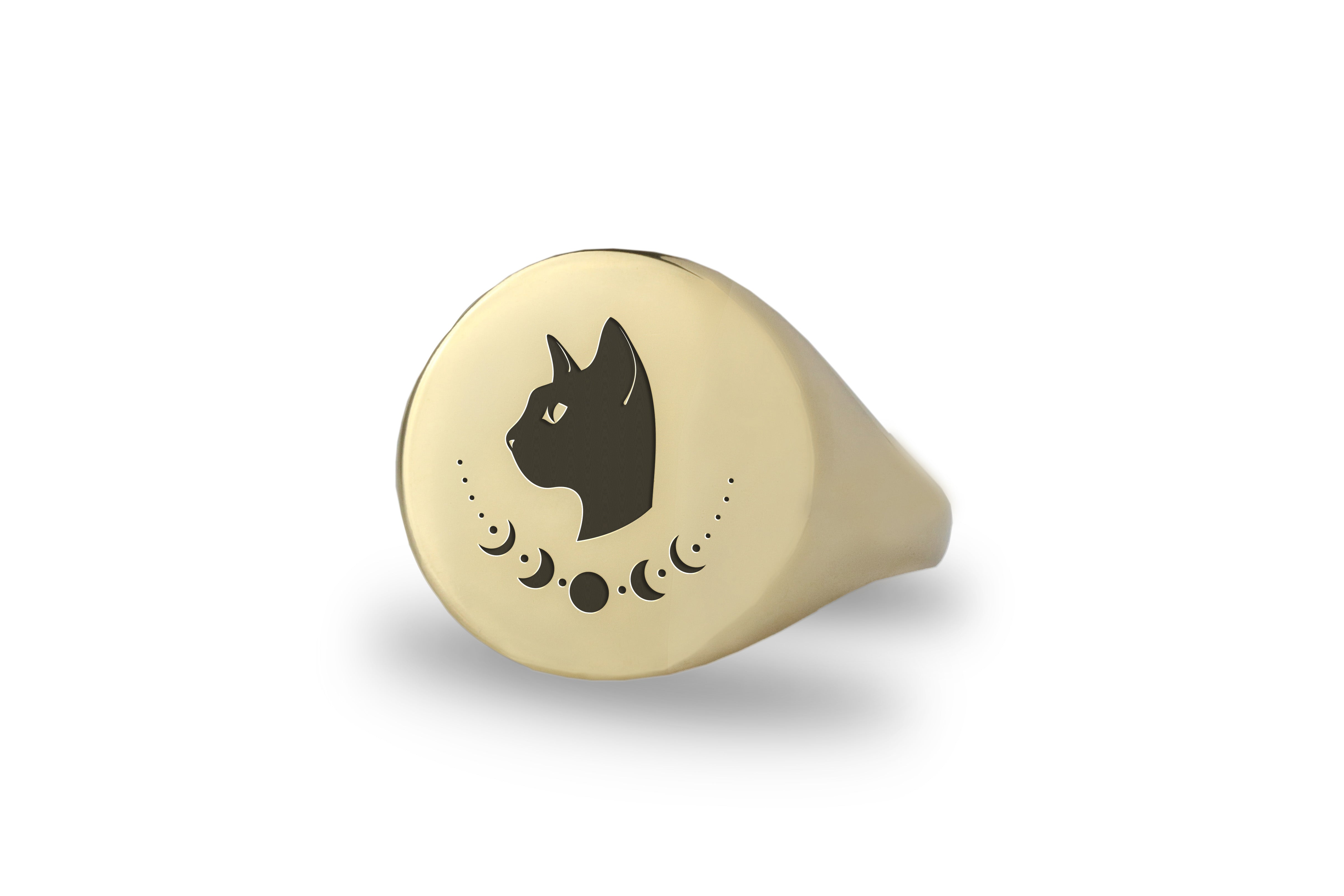 Gothic Cat Statement Ring
