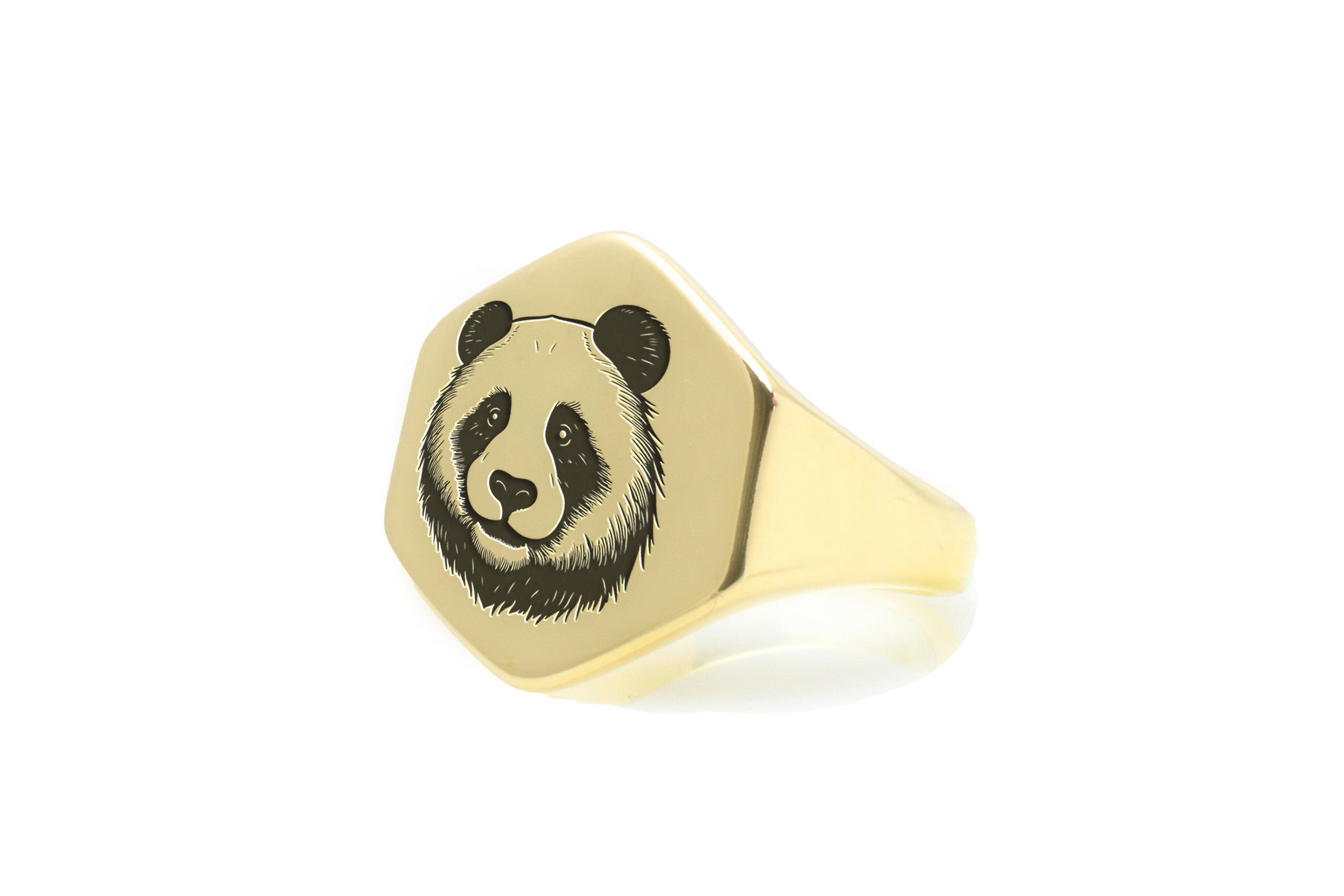 Gold Engraved Panda