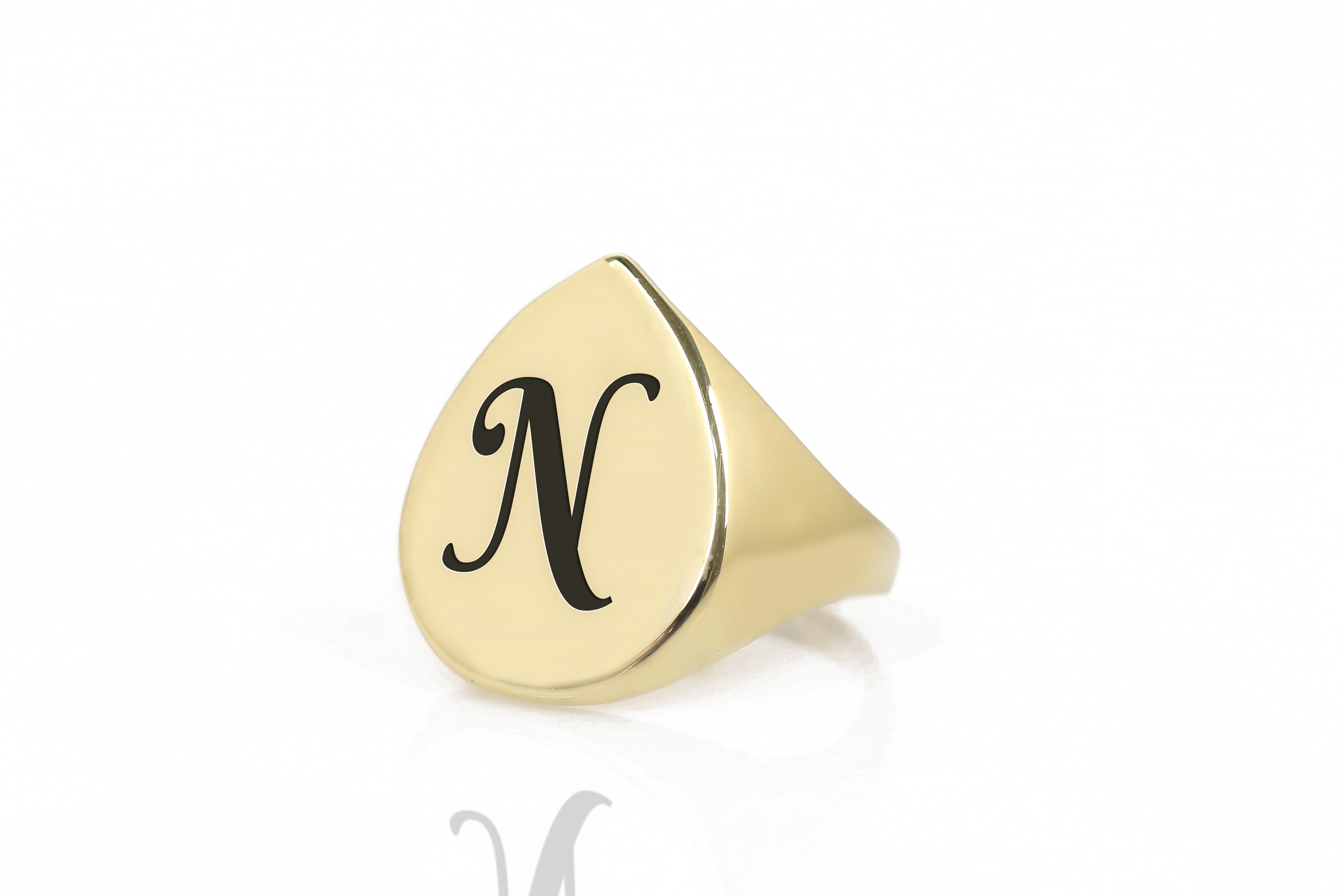 Engraved Custom Font Ring