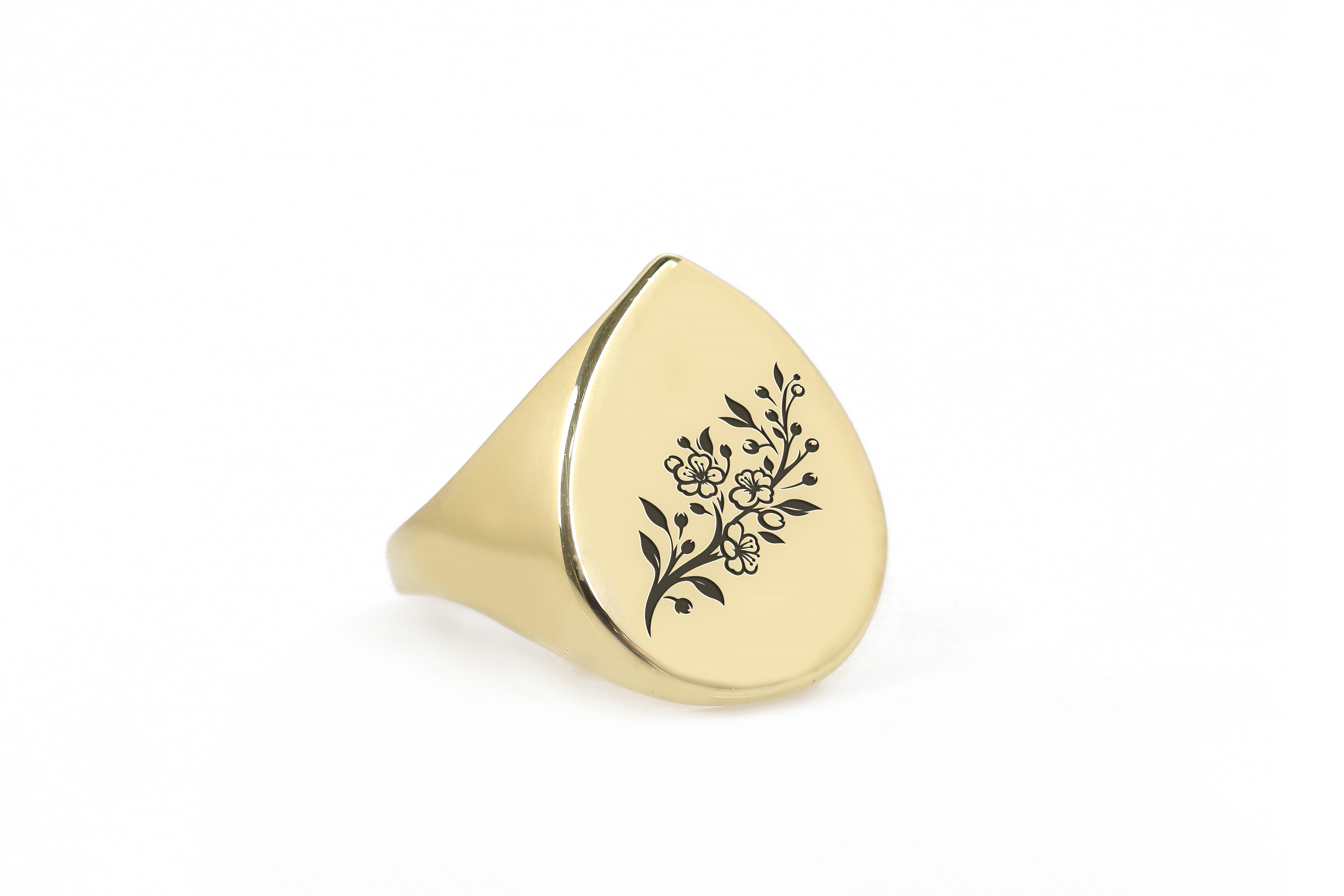 14k Gold Cherry Tree Ring