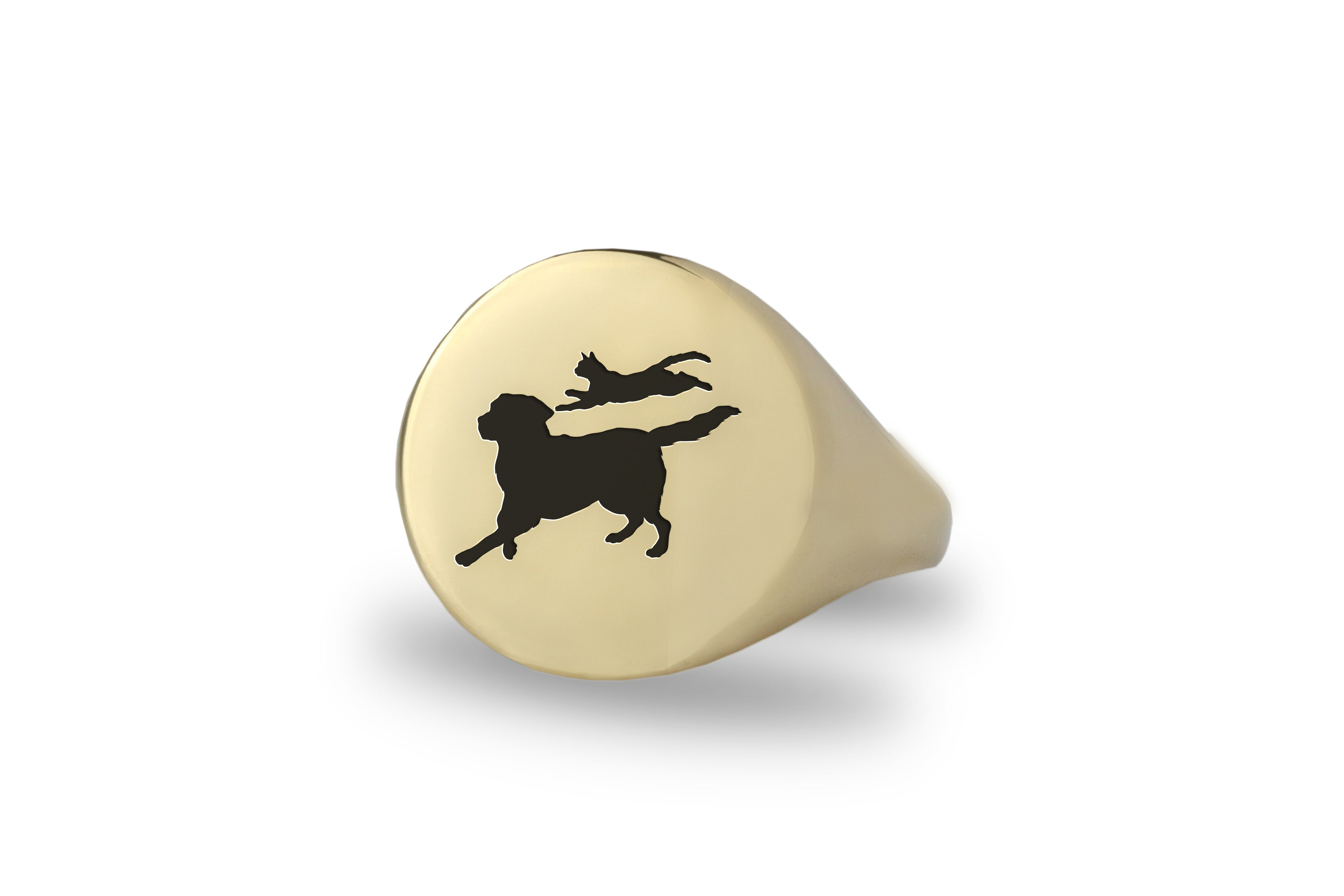 Cute Pet Engraving Ring