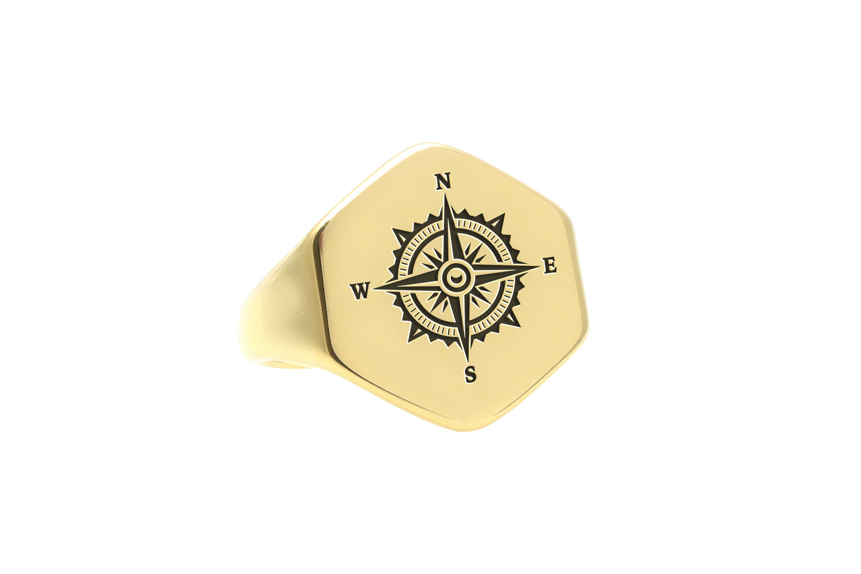Compass Signet Ring