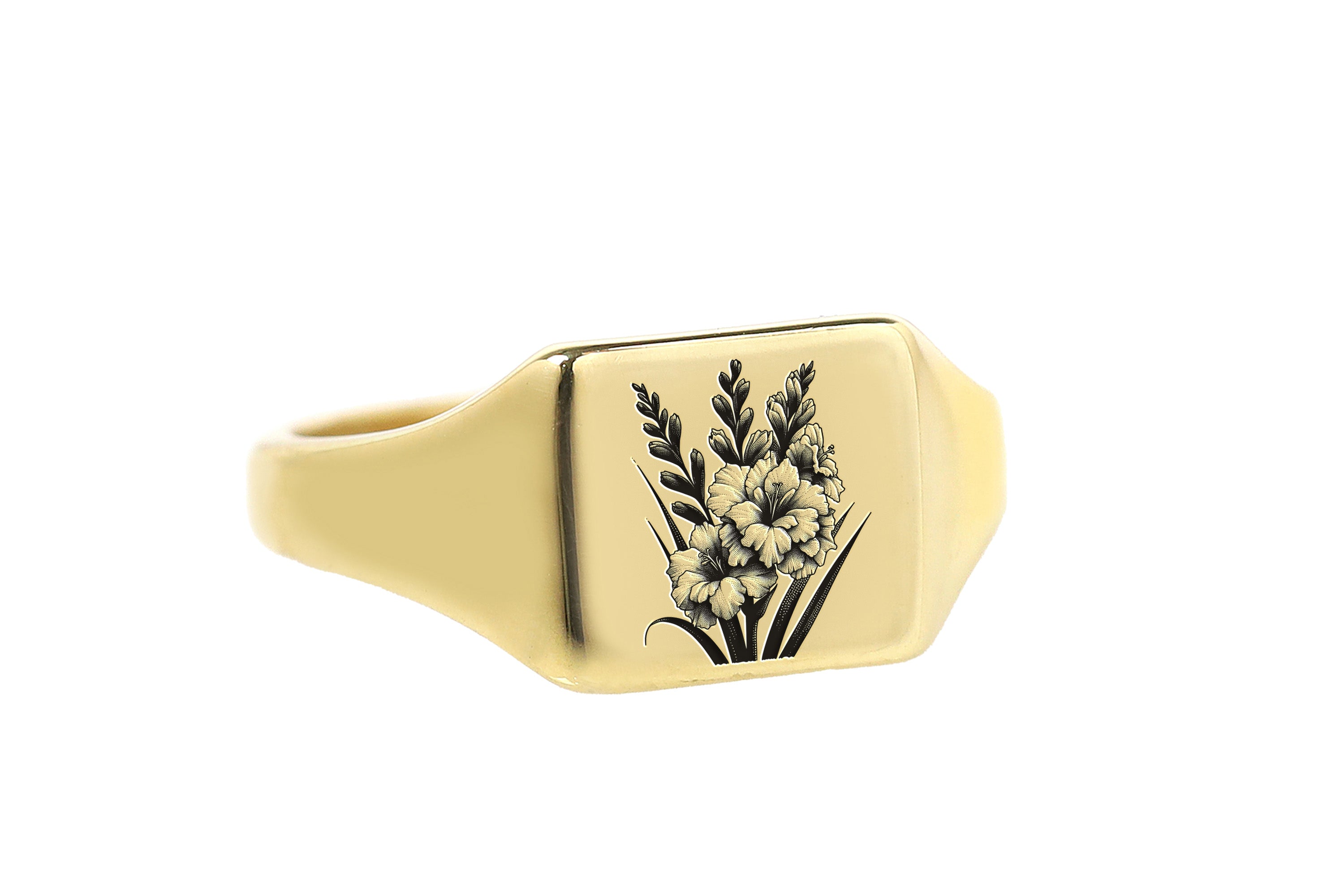 Personalized Flower Ring