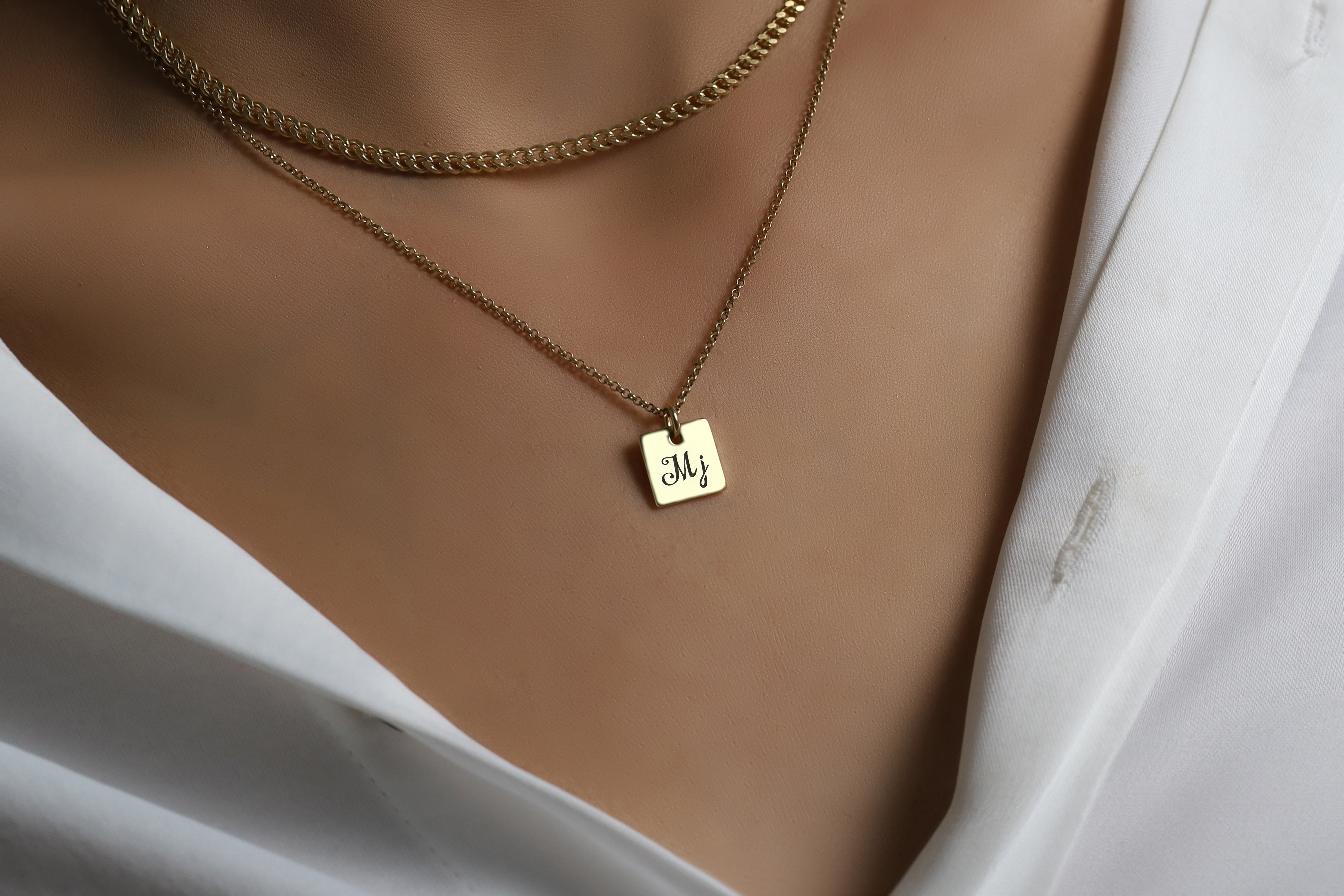 Vintage Engraved Necklace