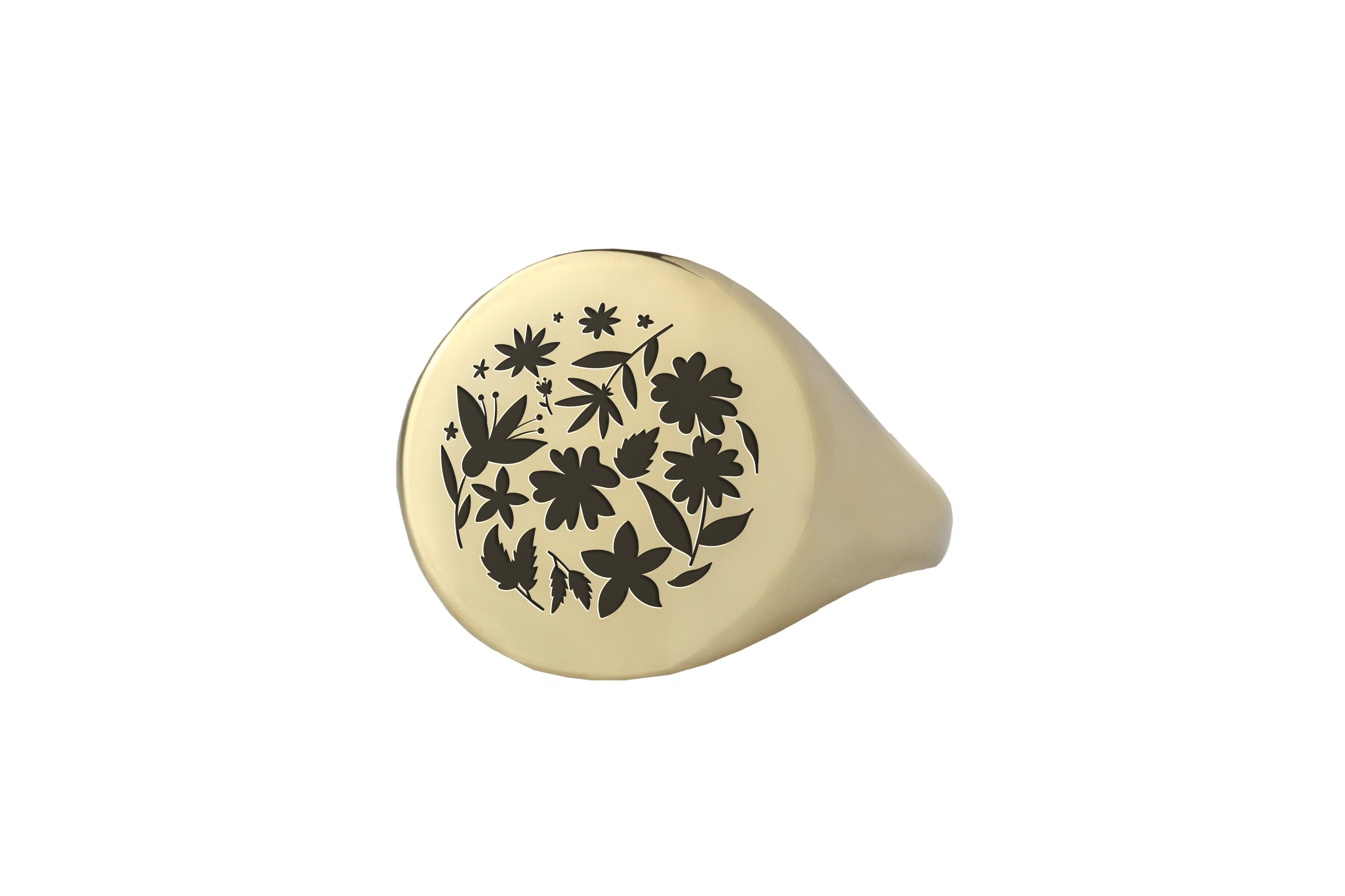 Floral Bold Statement Ring