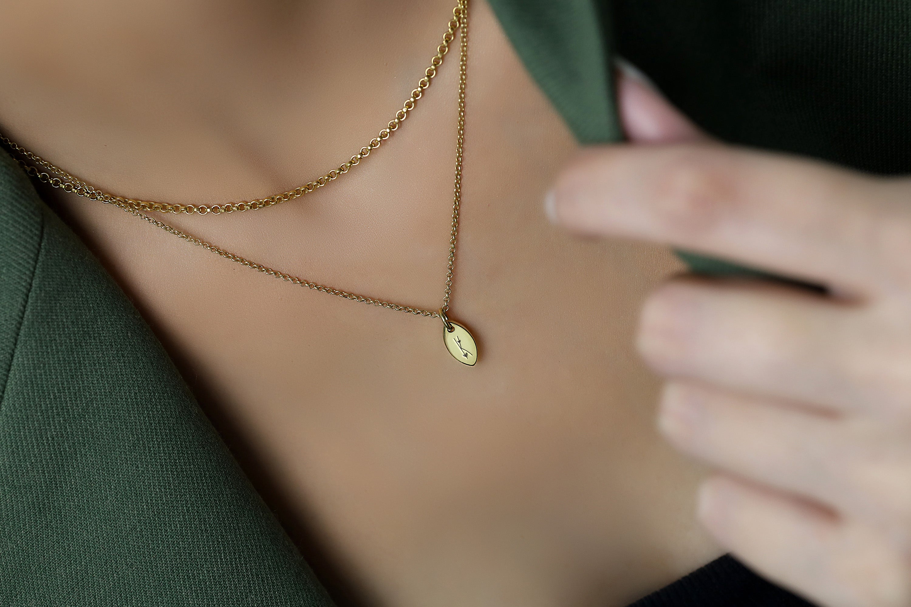 Heart Design Letter Necklace