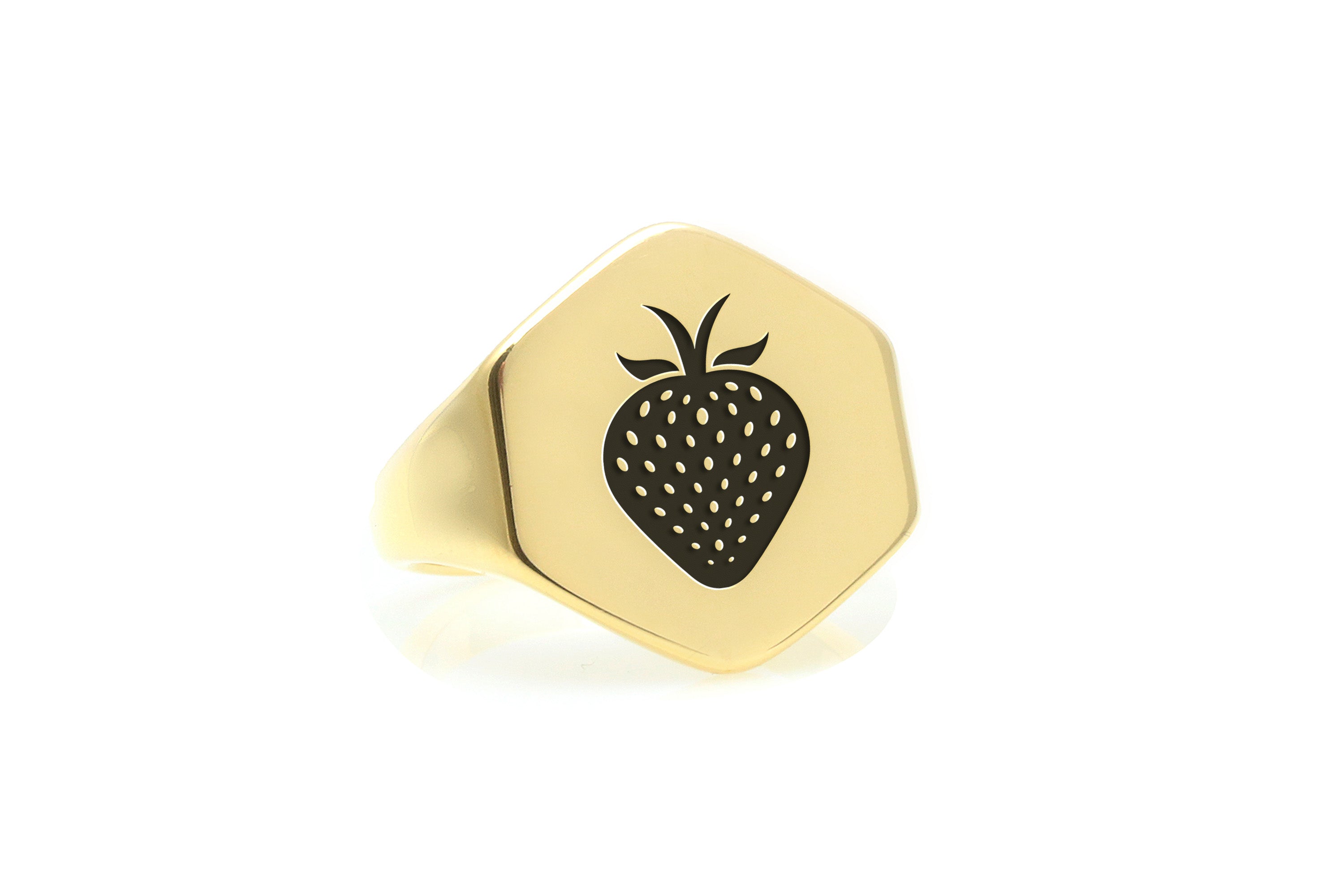 Cute Strawberry Gold Ring