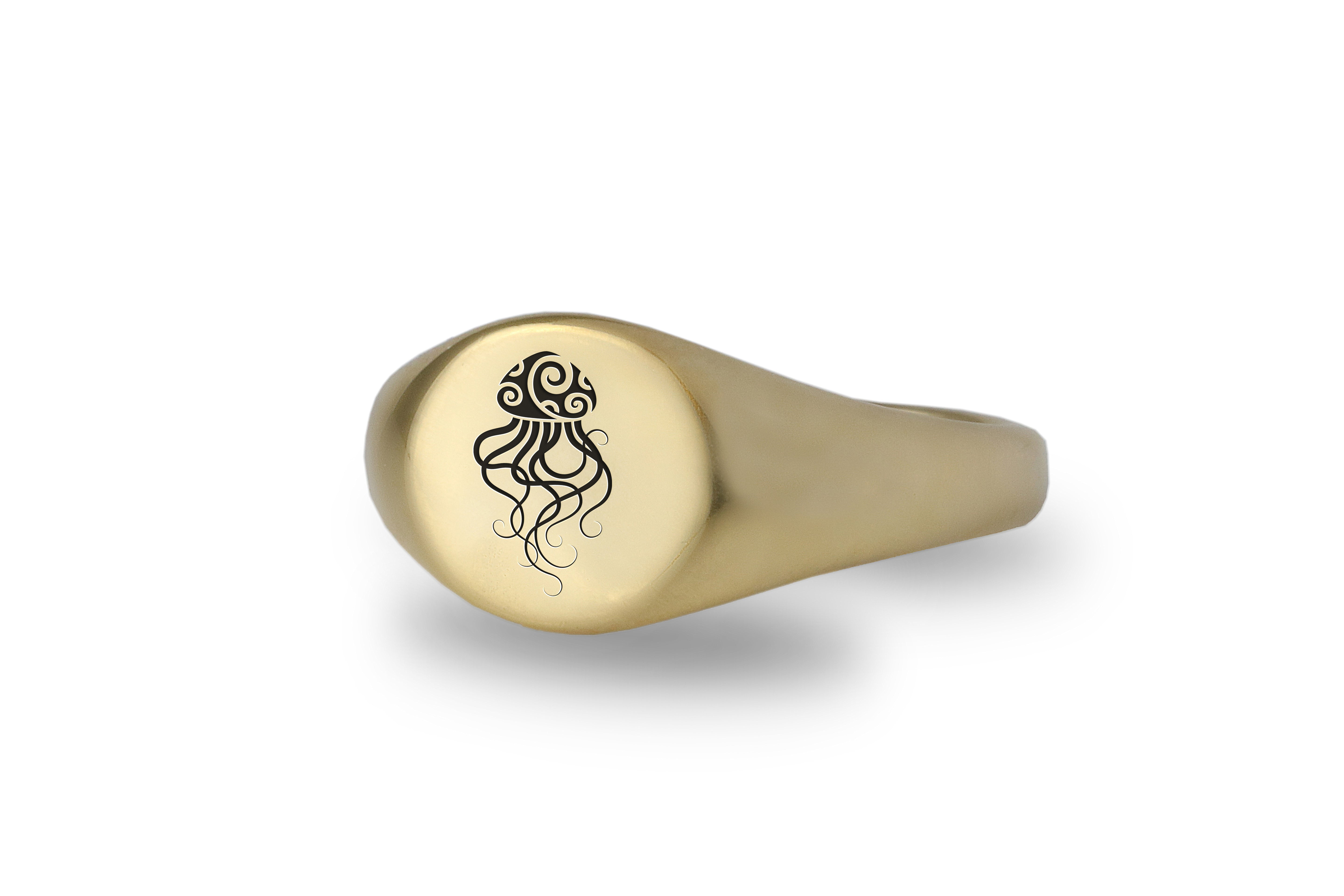 Tribal Jellyfish Signet Ring