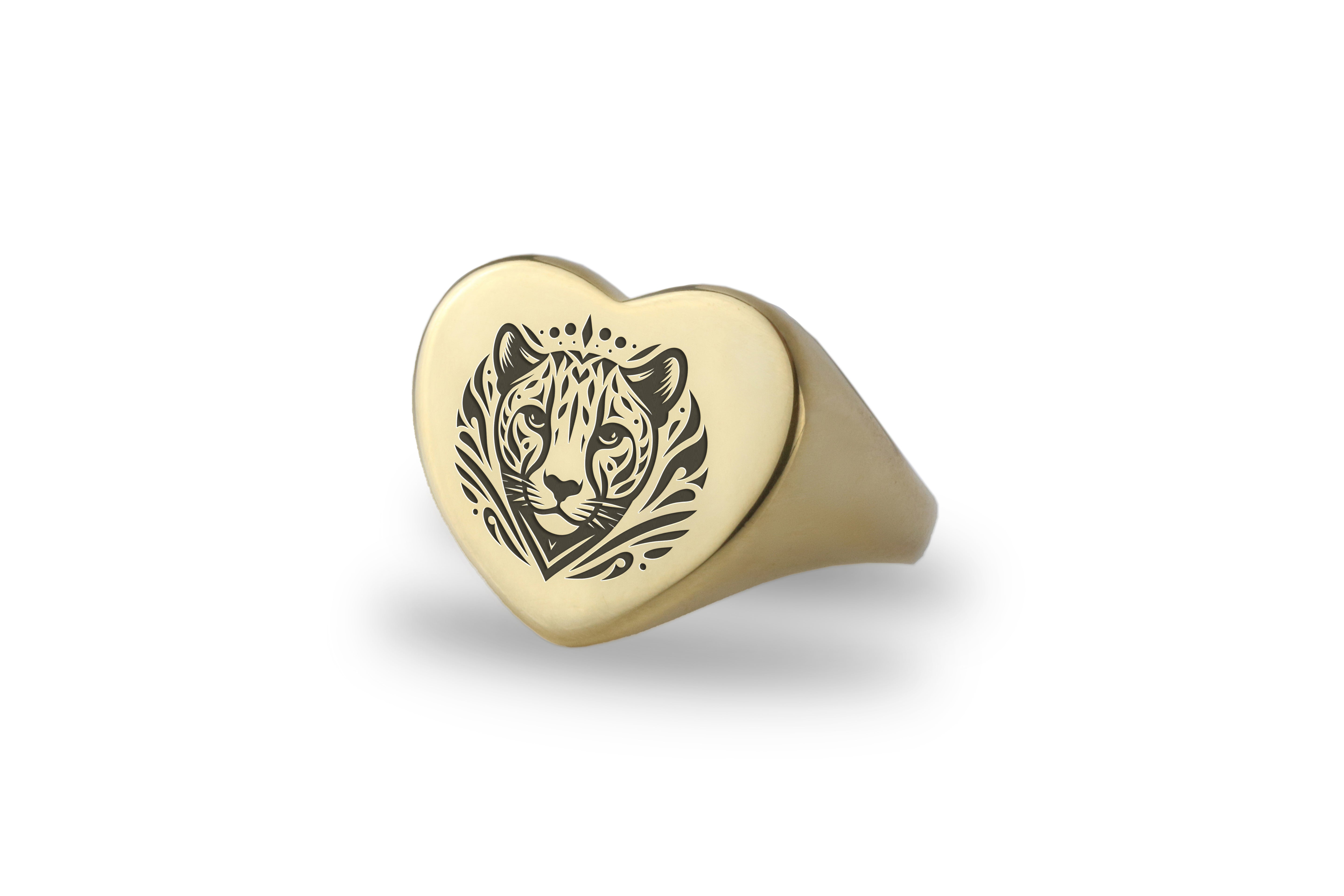 Luxe Tiger Gold Statement Ring