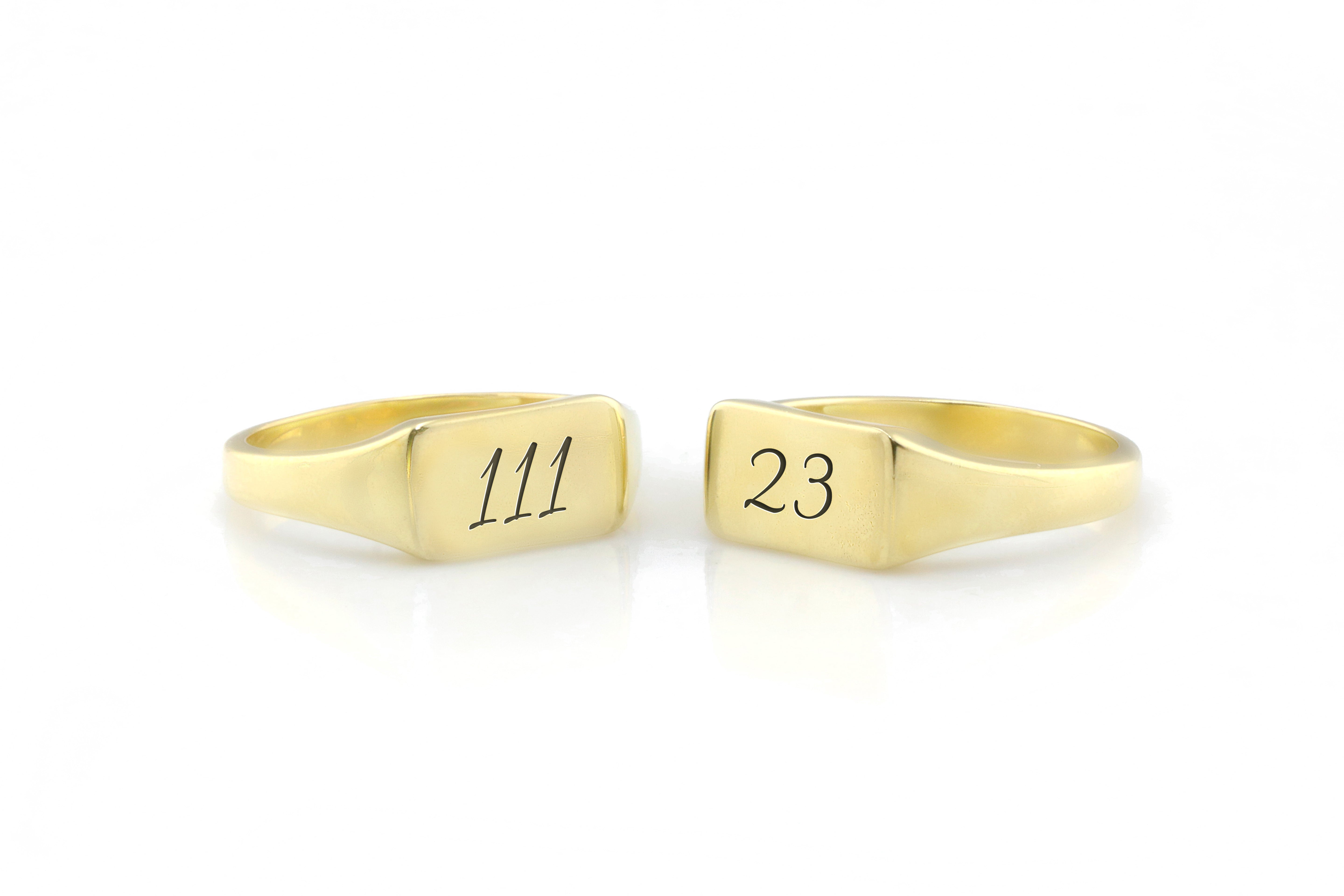 Personalized Lucky Number Ring