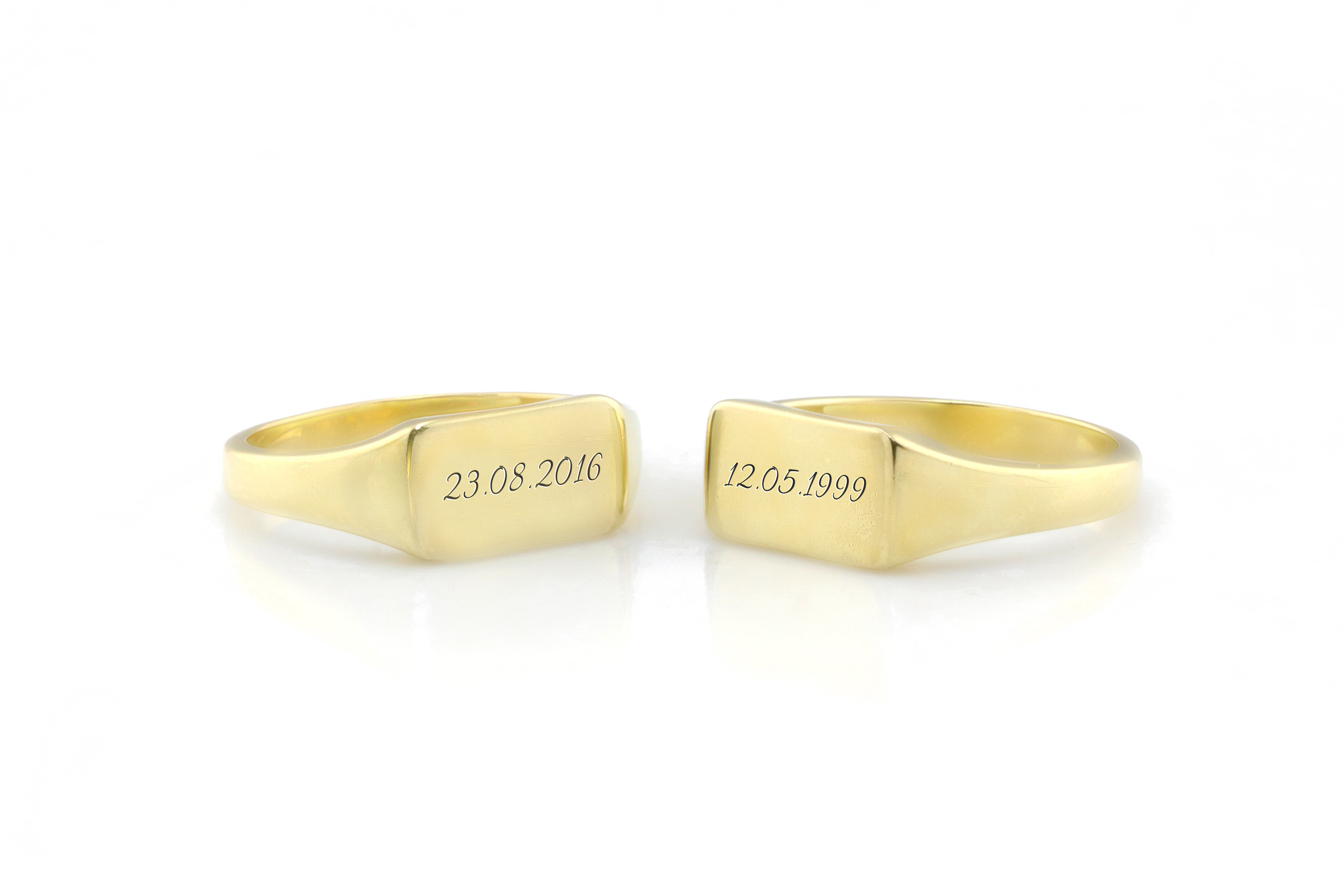 Birthday Initials Ring