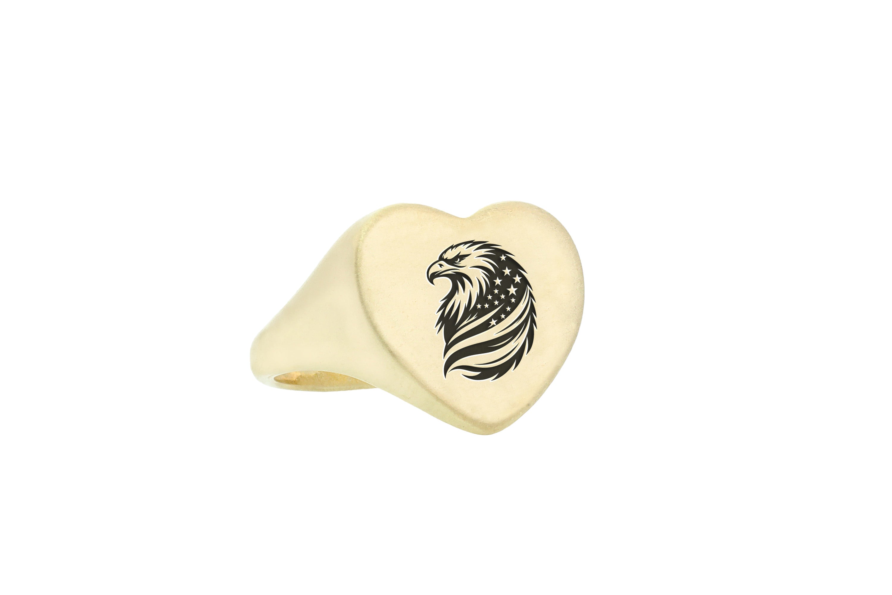 Eagle And American Flag Ring