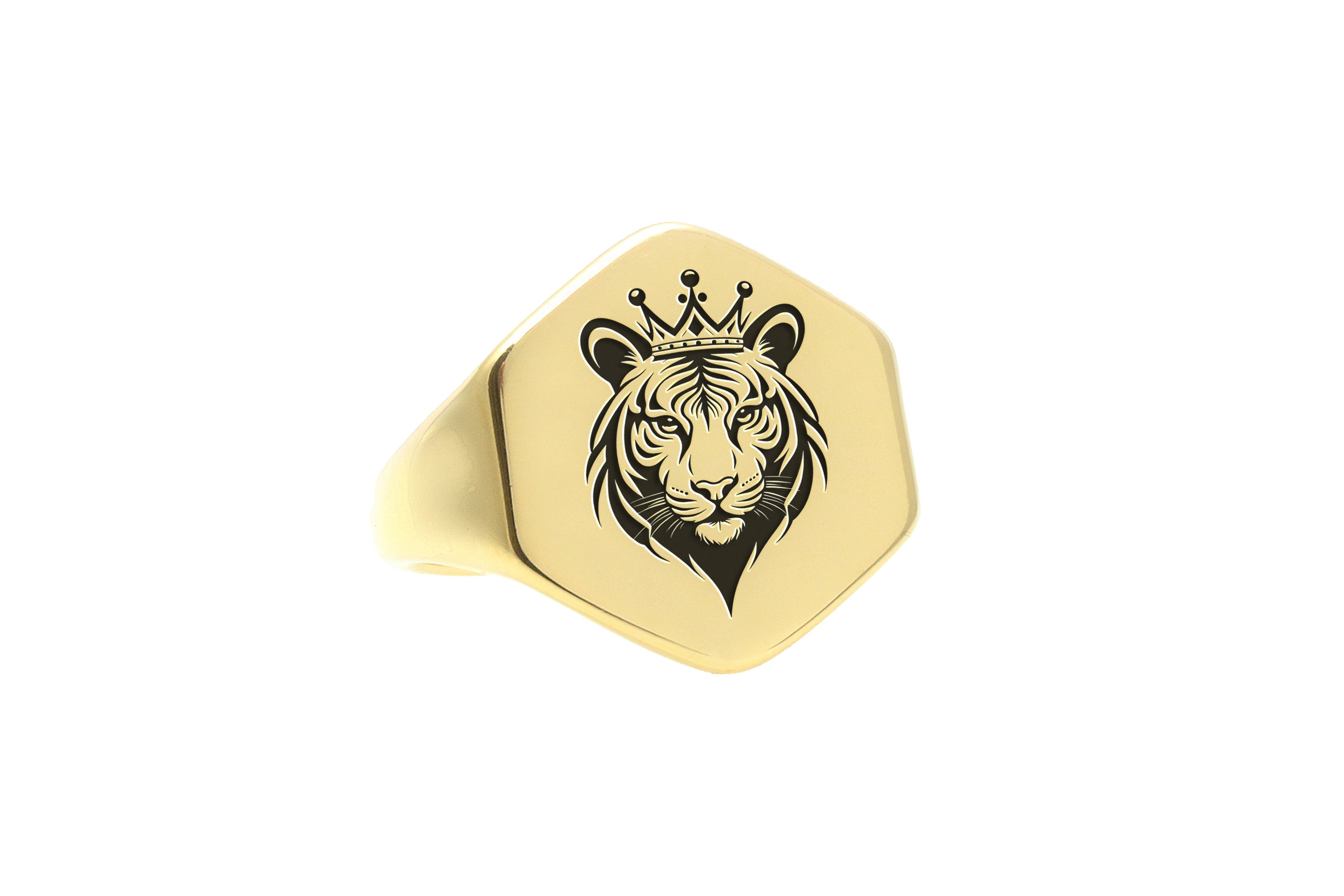 Custom Tiger Signet Ring