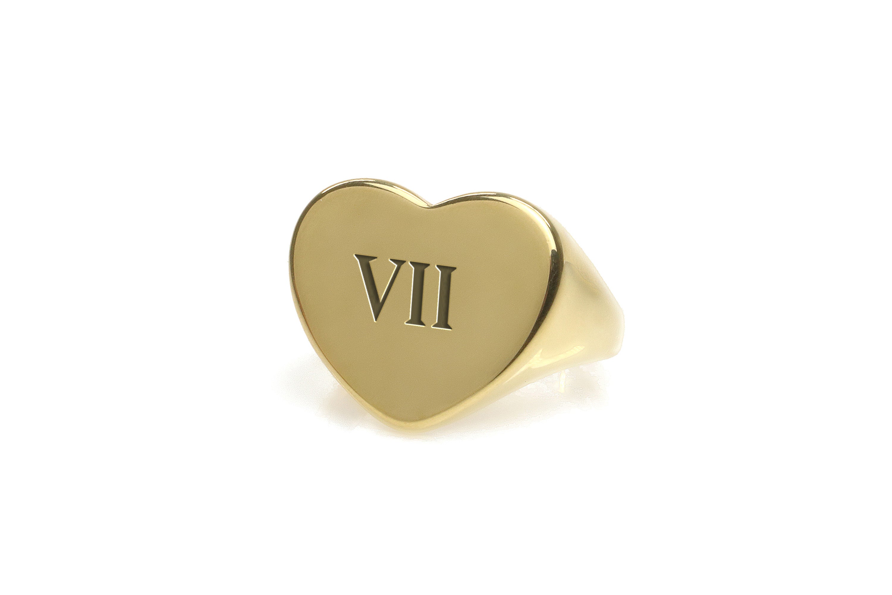 Custom Roman Initials Ring