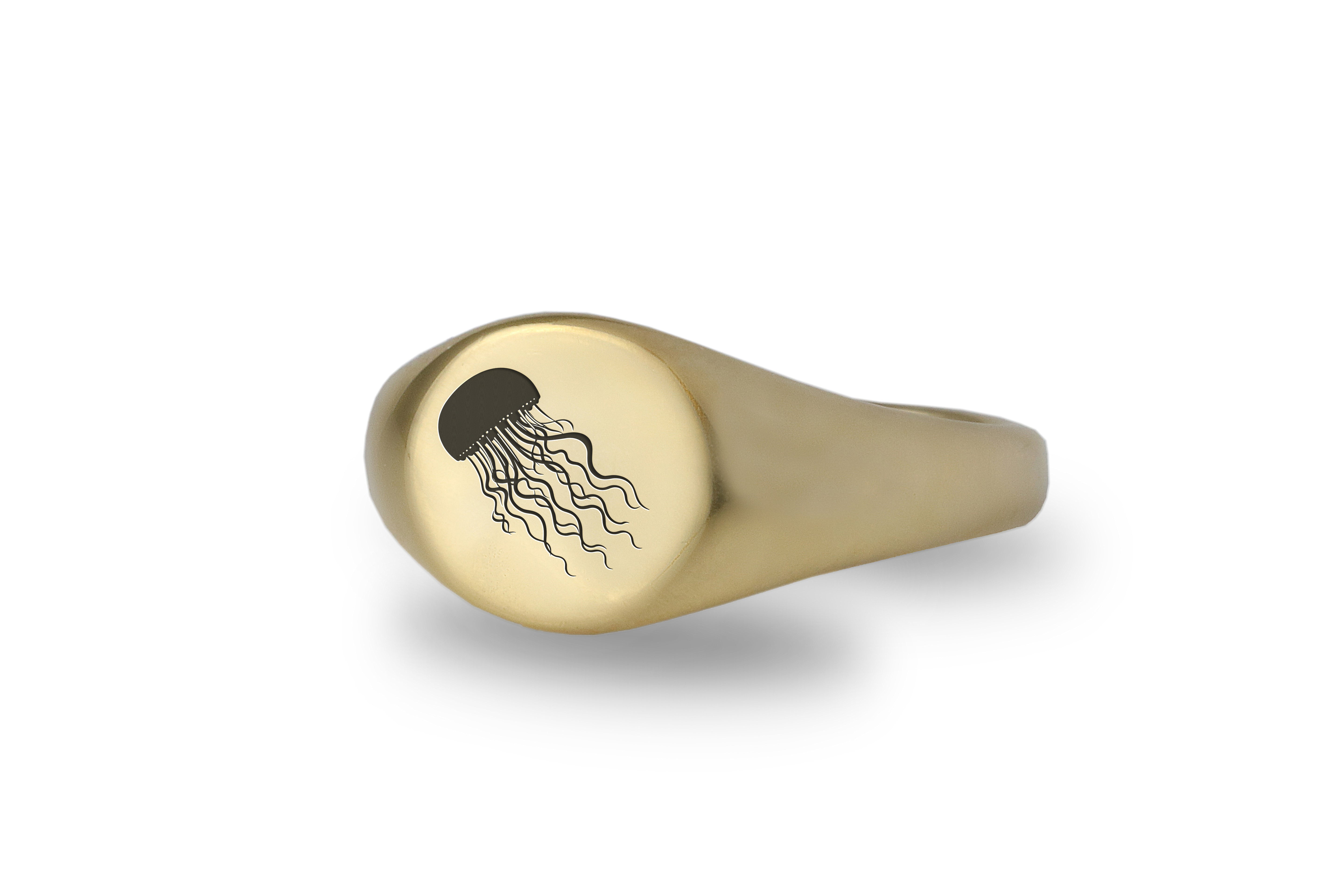 Cute Jellyfish Gold Ring