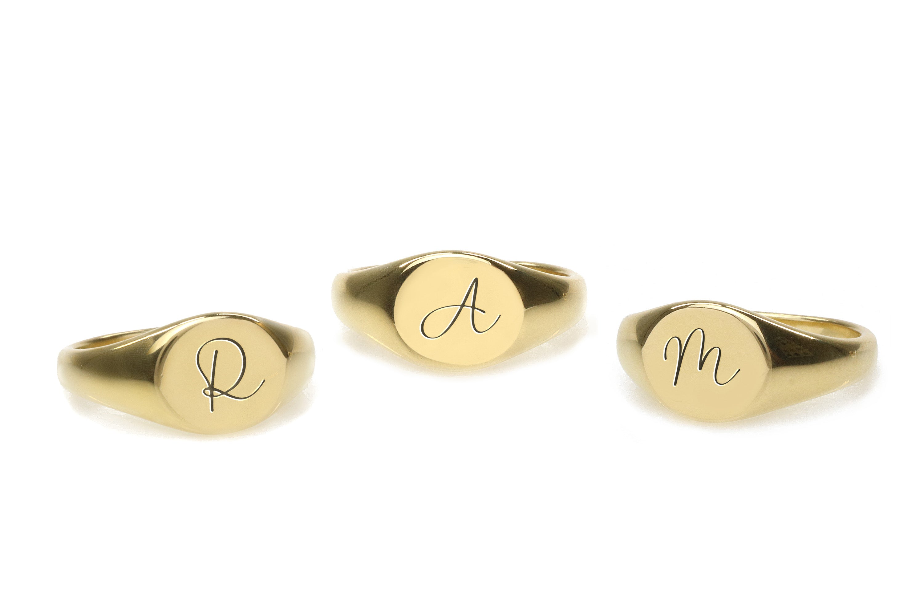 Custom Handwritten Letter Ring