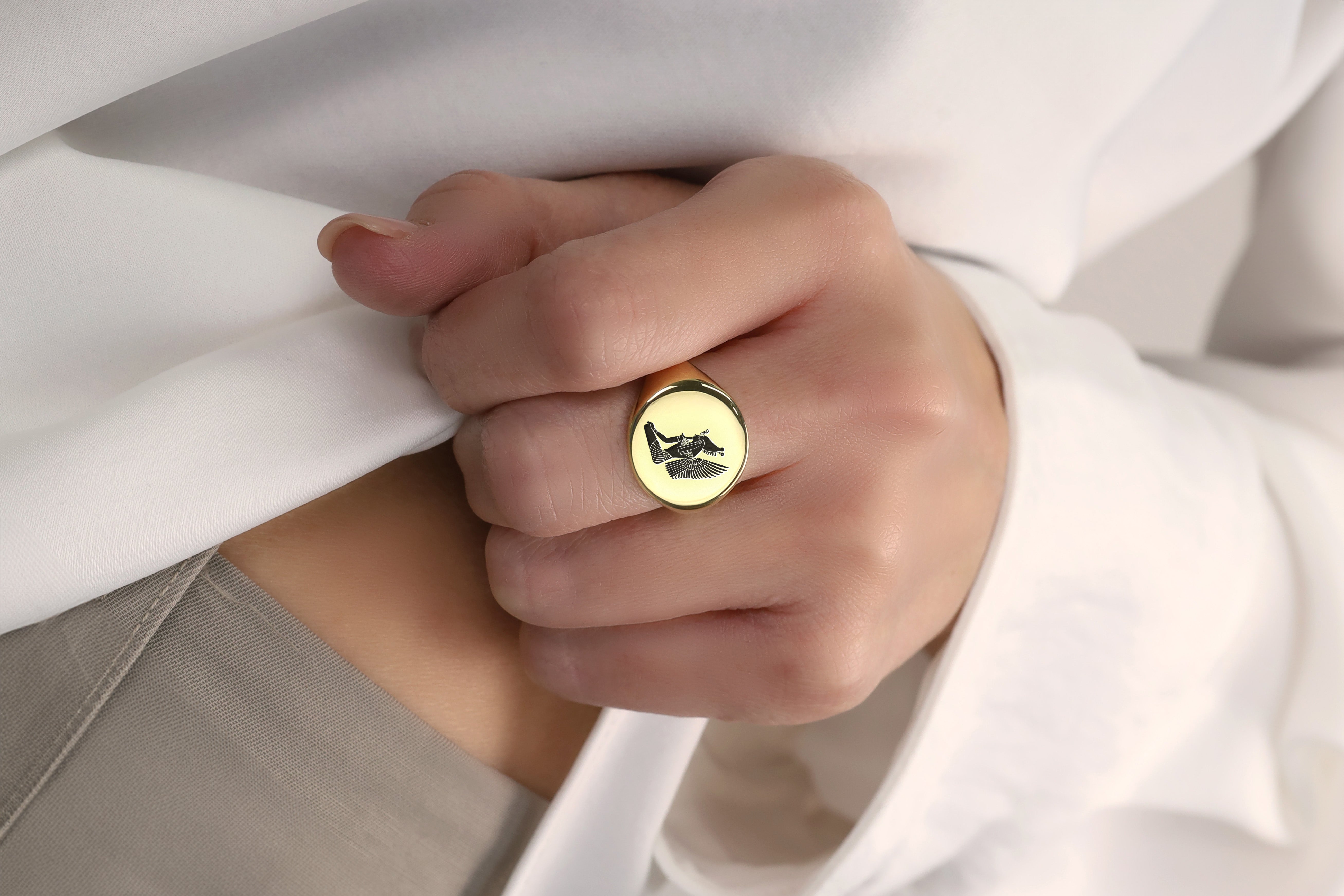 Engraved Pharaoh Ring