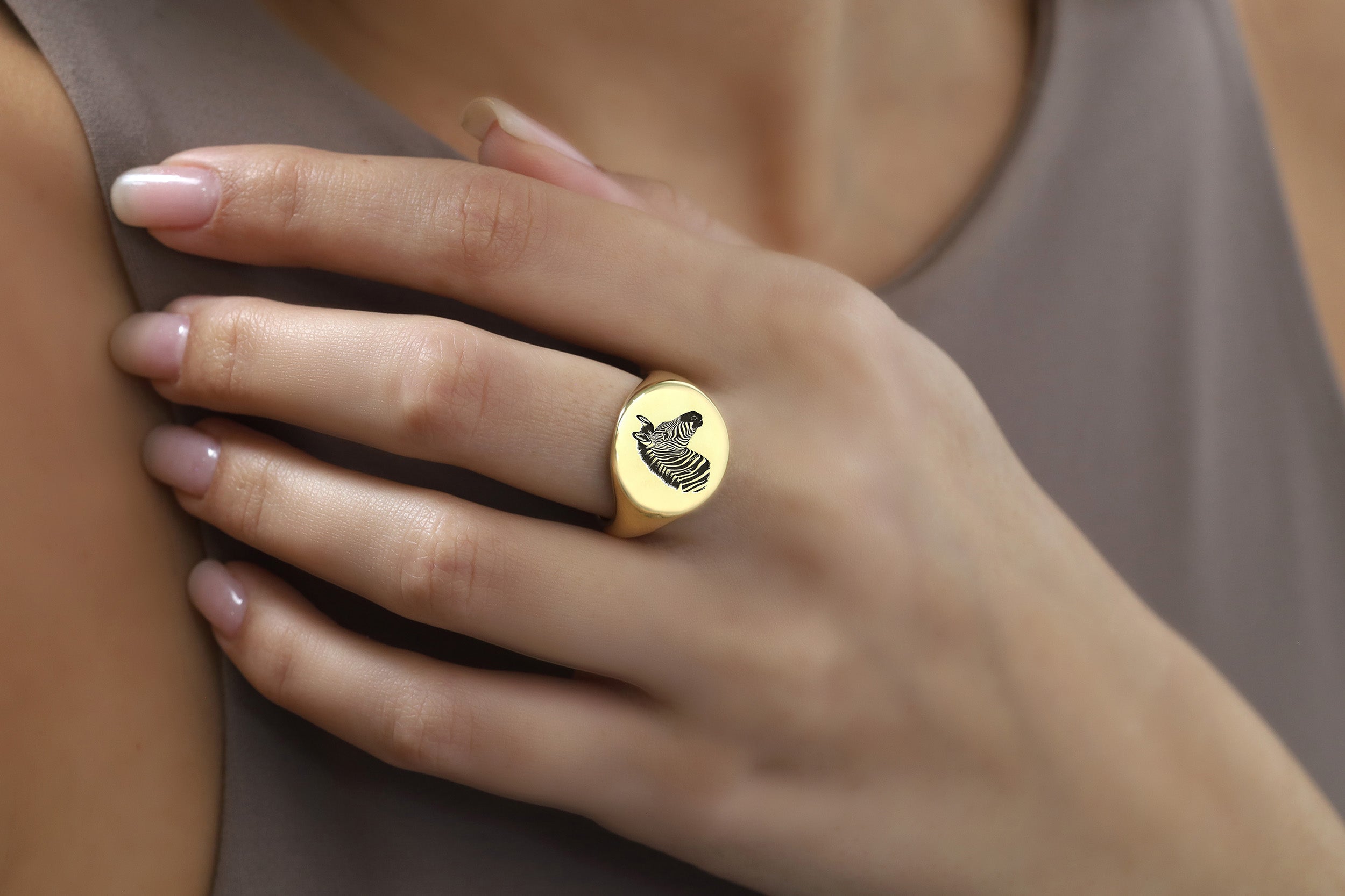 Bold Statement Zebra Ring