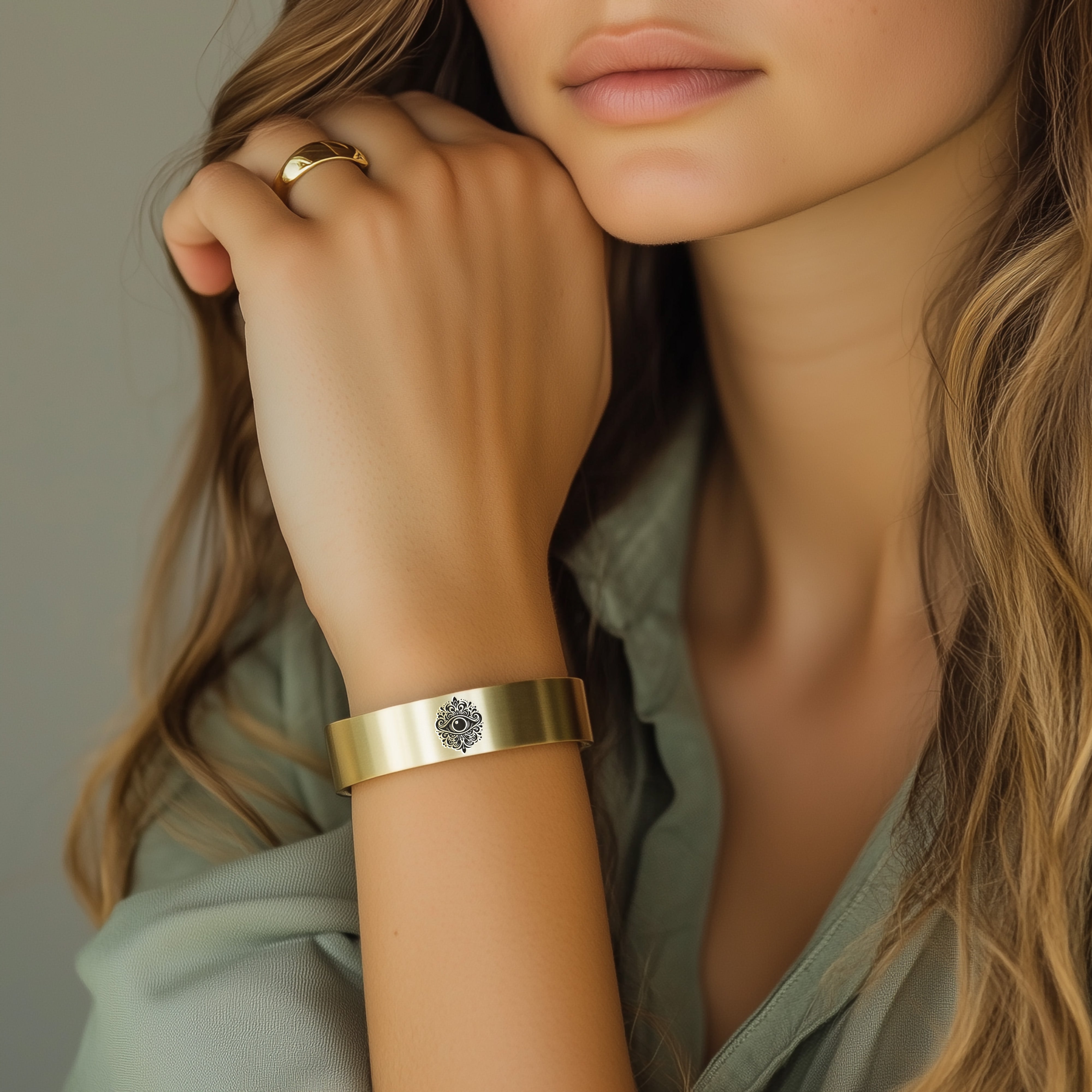 14k Gold Evil Eye Bracelet