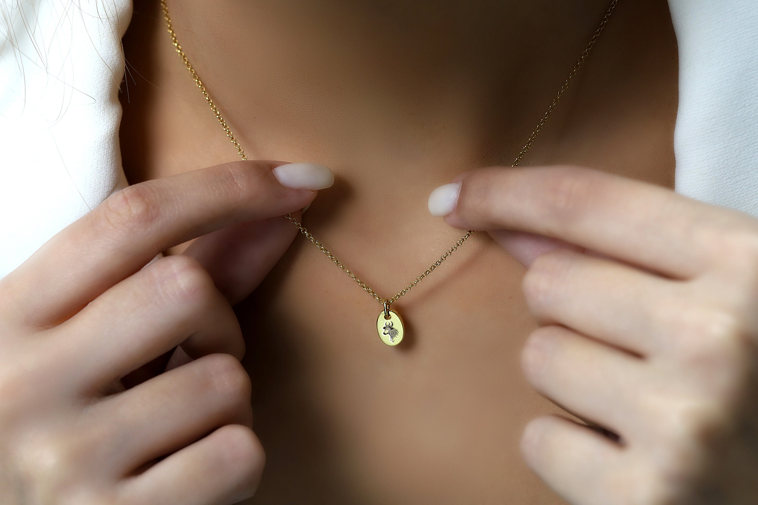 Boho Cow Gold Signet Ring
