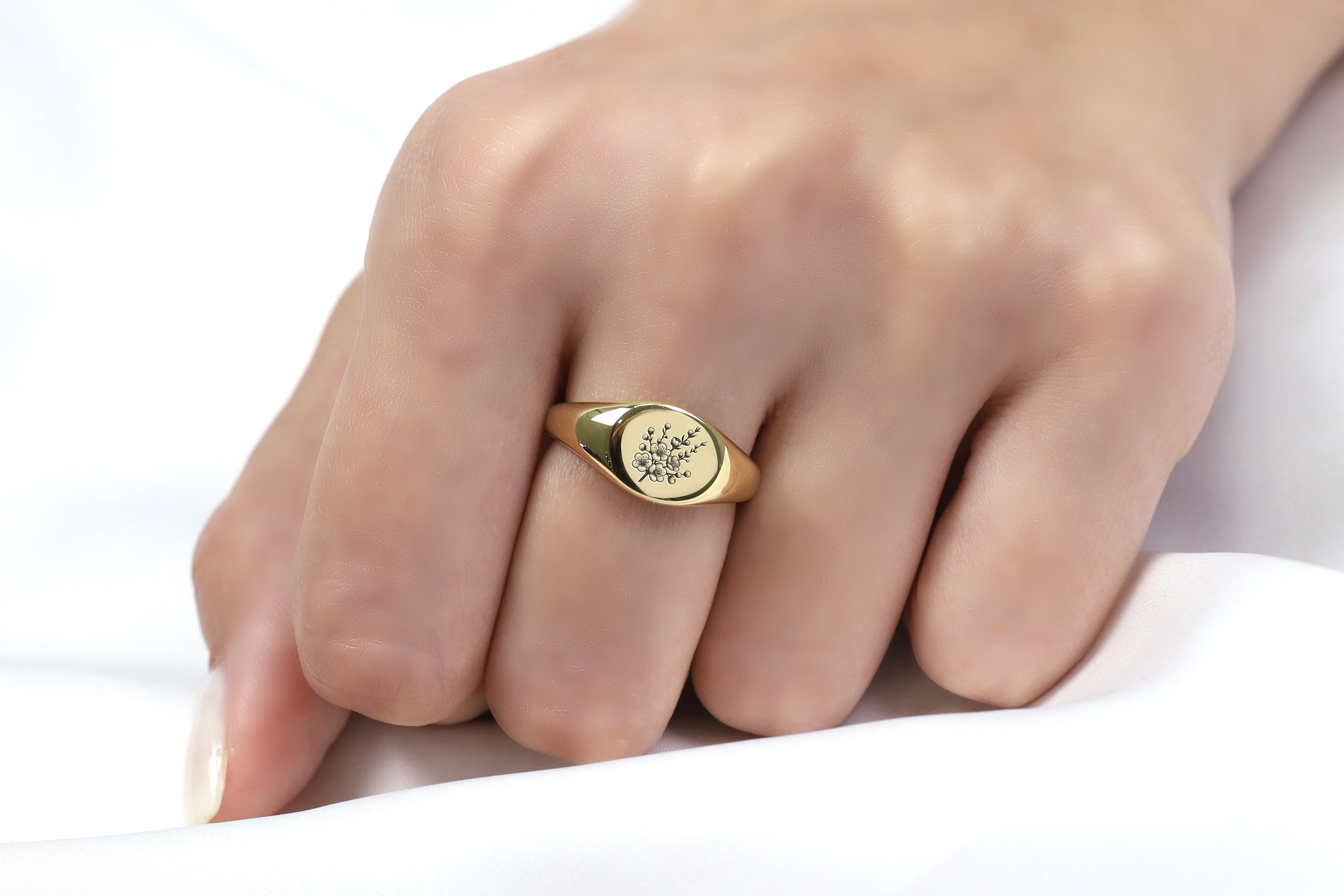 Round Cherry Blossom Ring