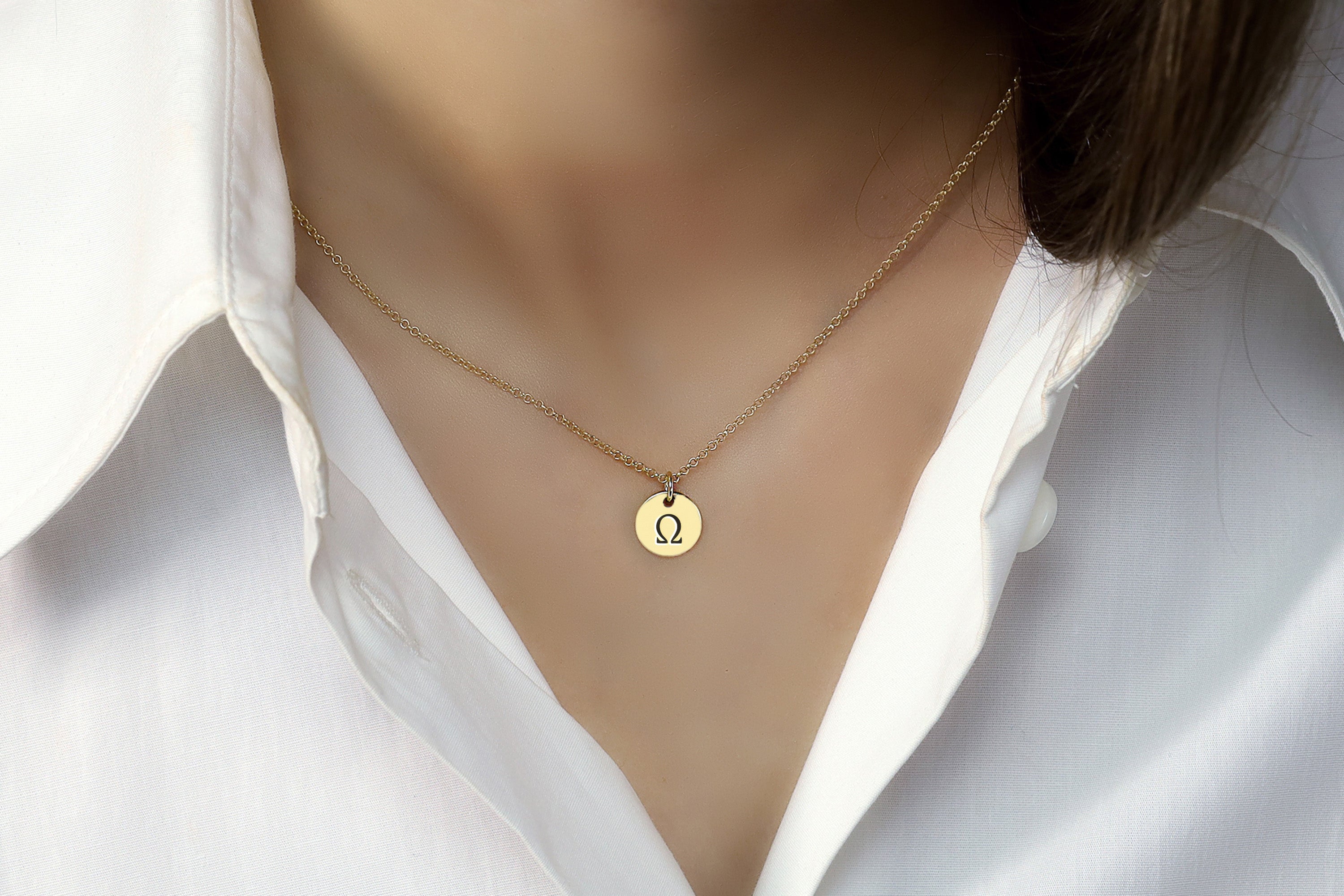 14k Gold Sorority Necklace