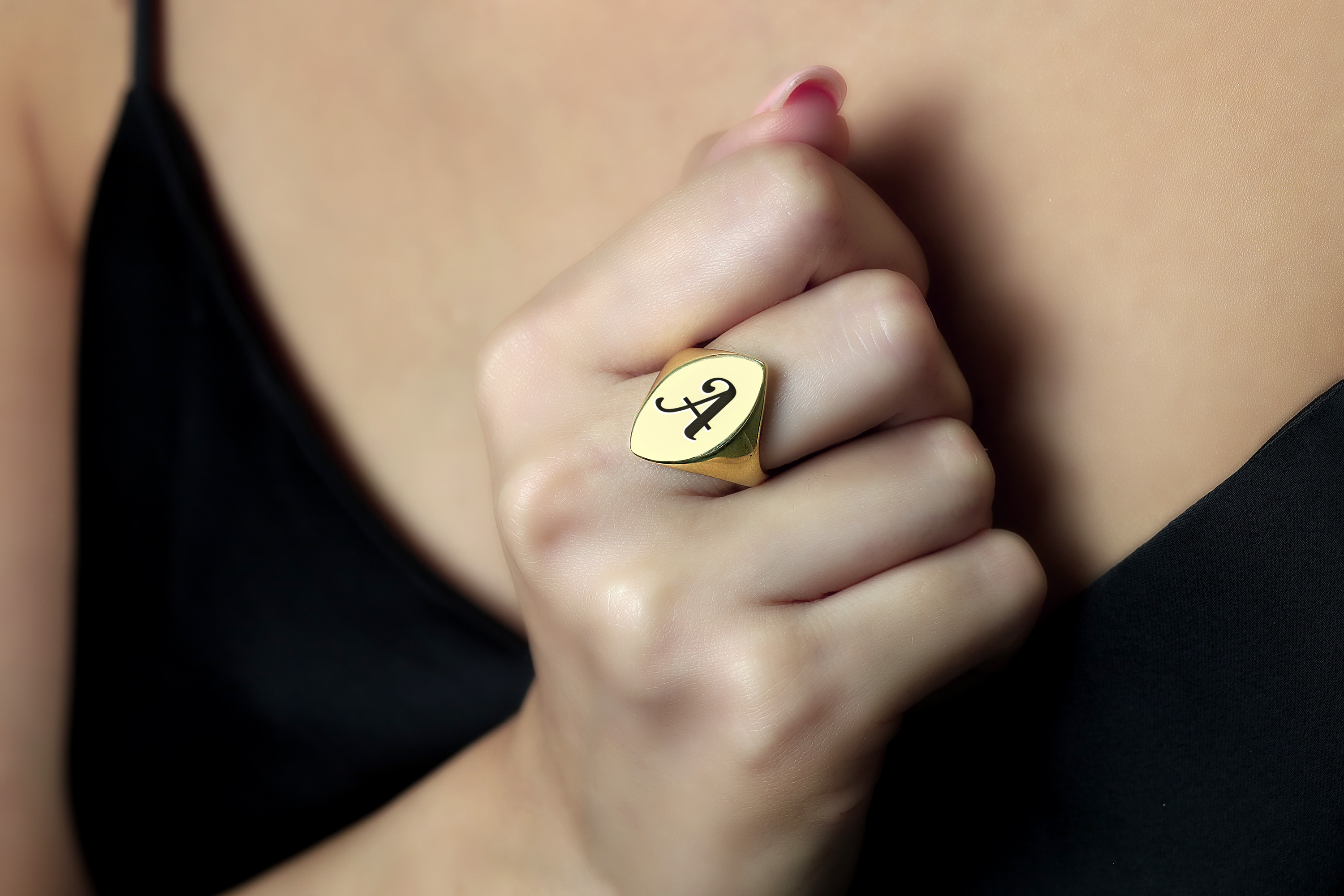 14k Gold Signet Ring