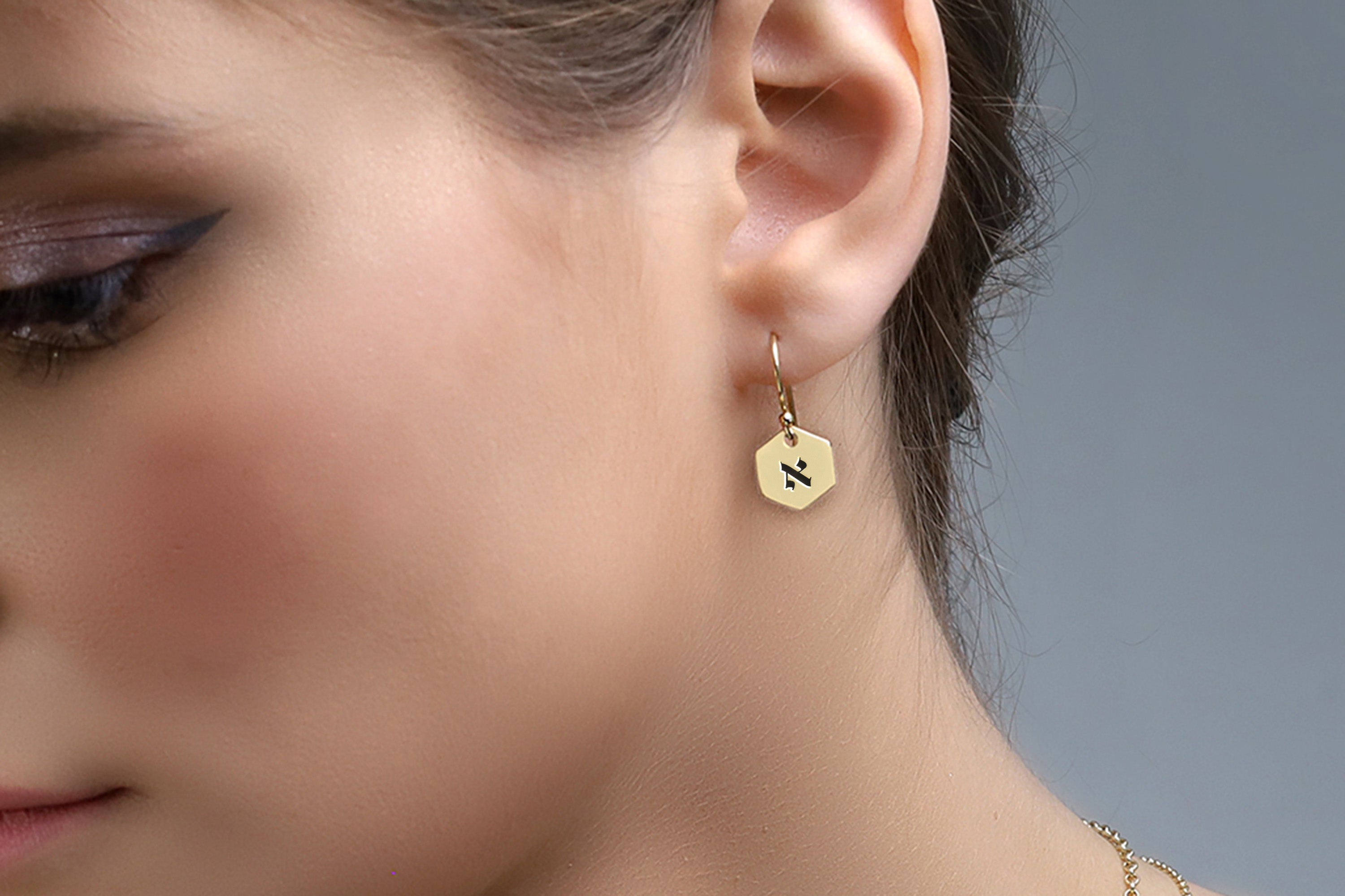 Biblical Hebrew Letters Earrings