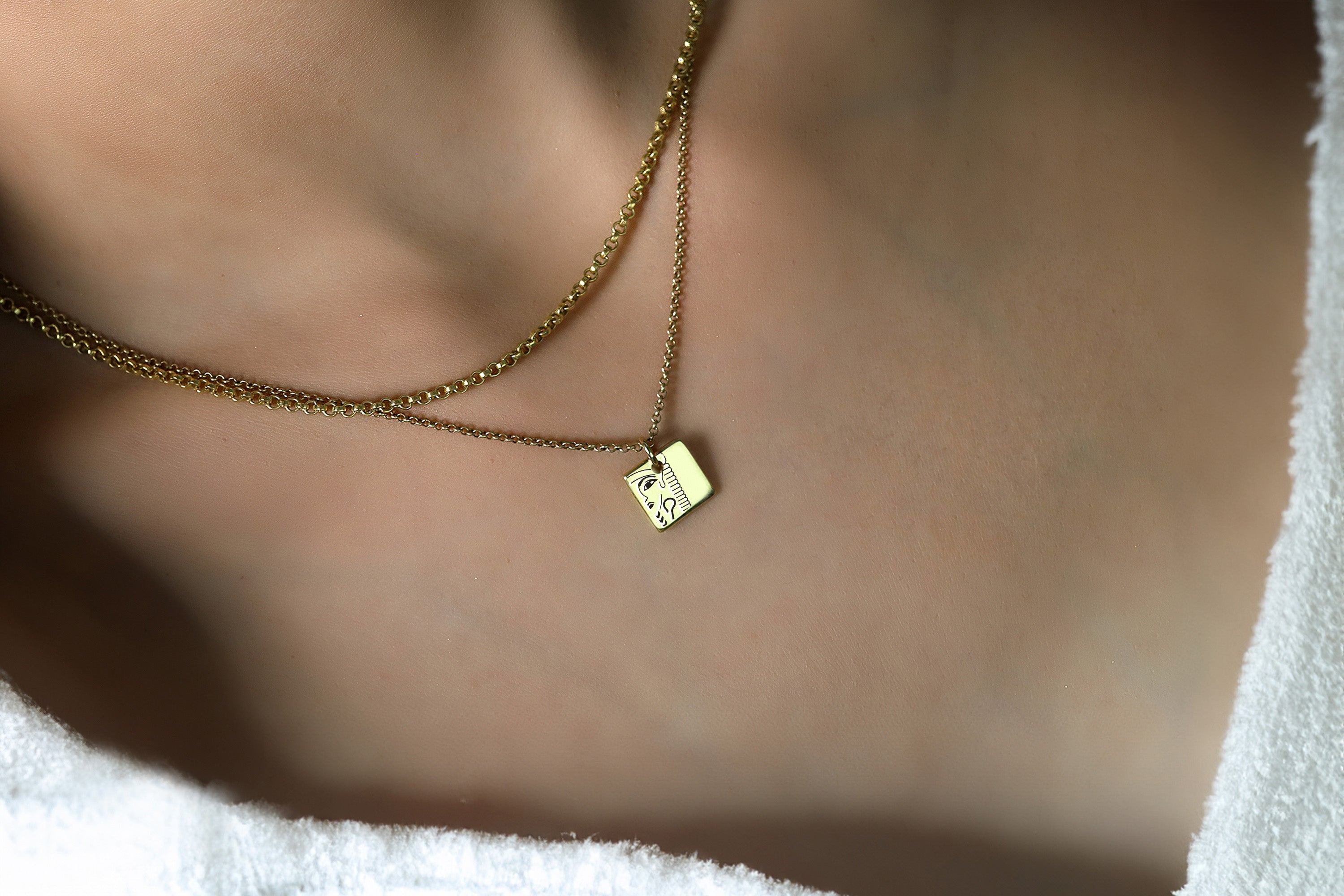 14k Gold Pharaoh Necklace