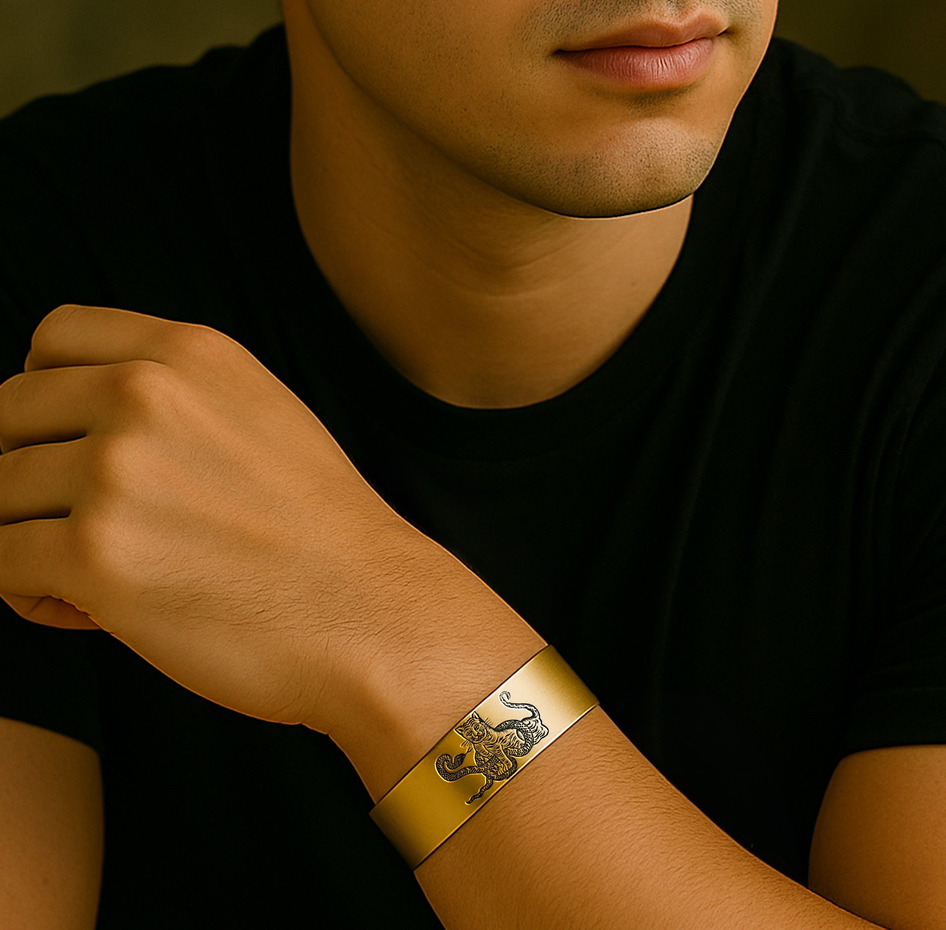 Japanese Tiger Gold Bracelet