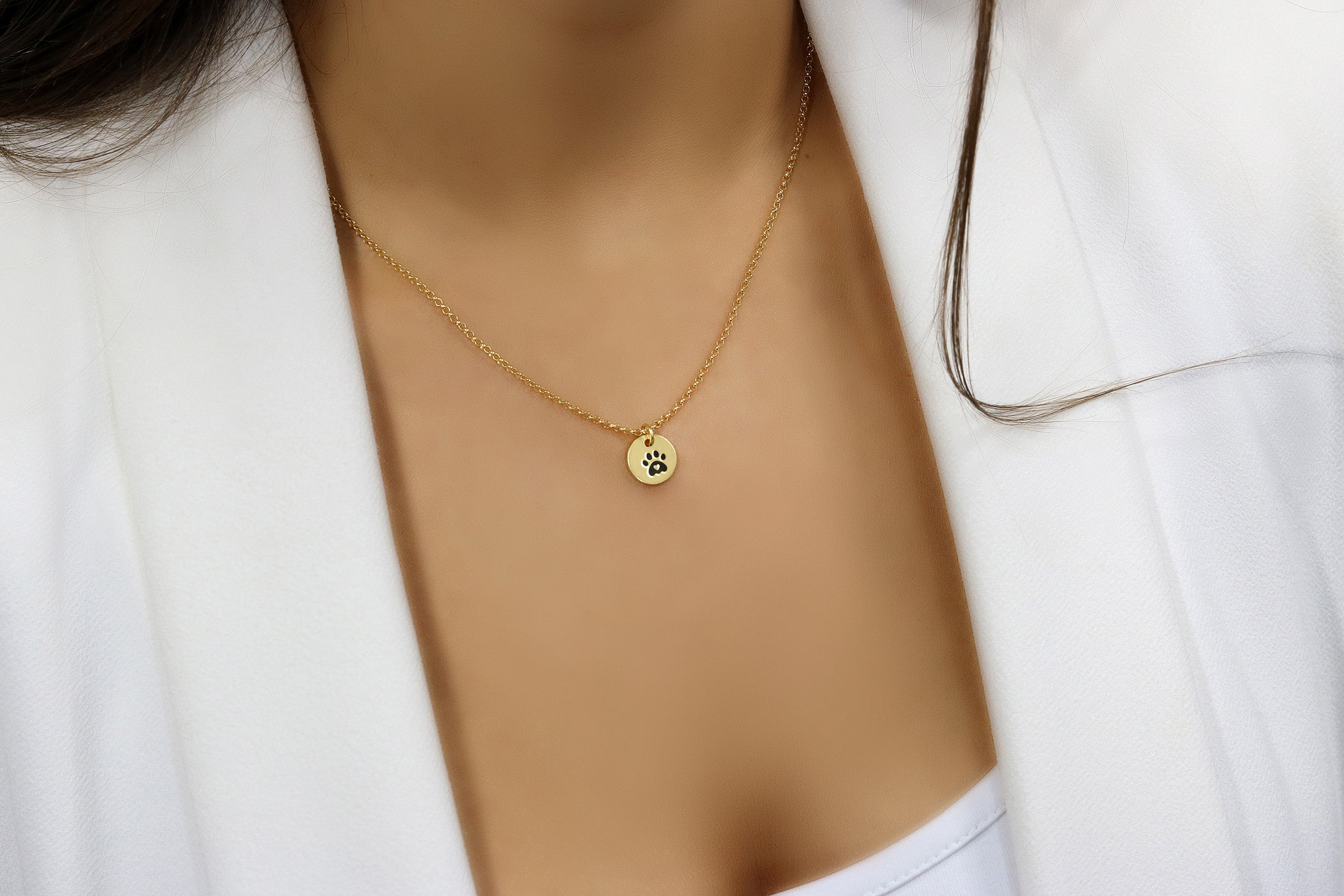 Cute Paw Charm Necklace