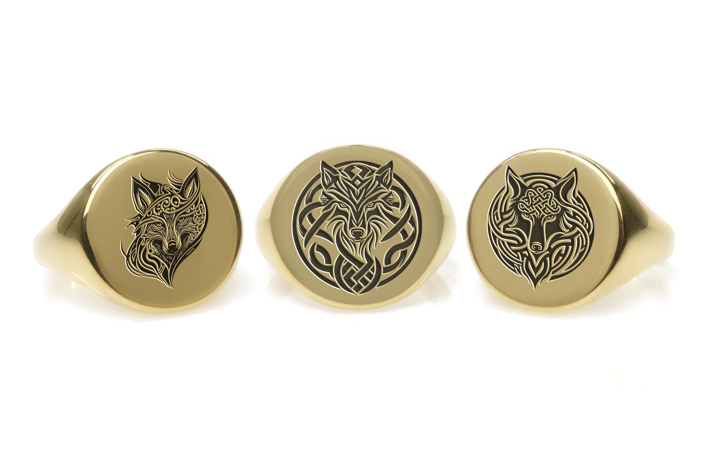 Tribal Wolf Ring