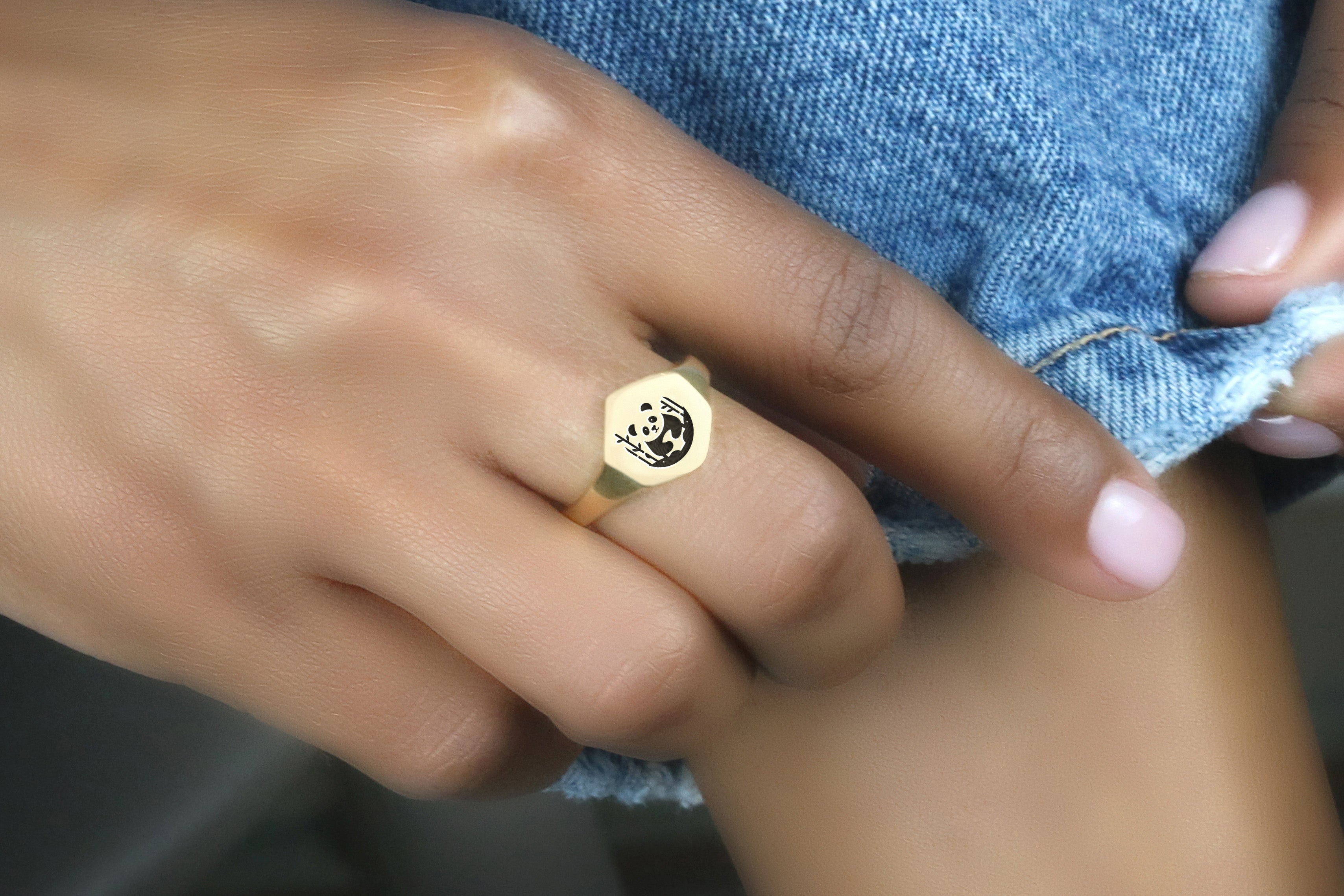 Custom Panda Ring