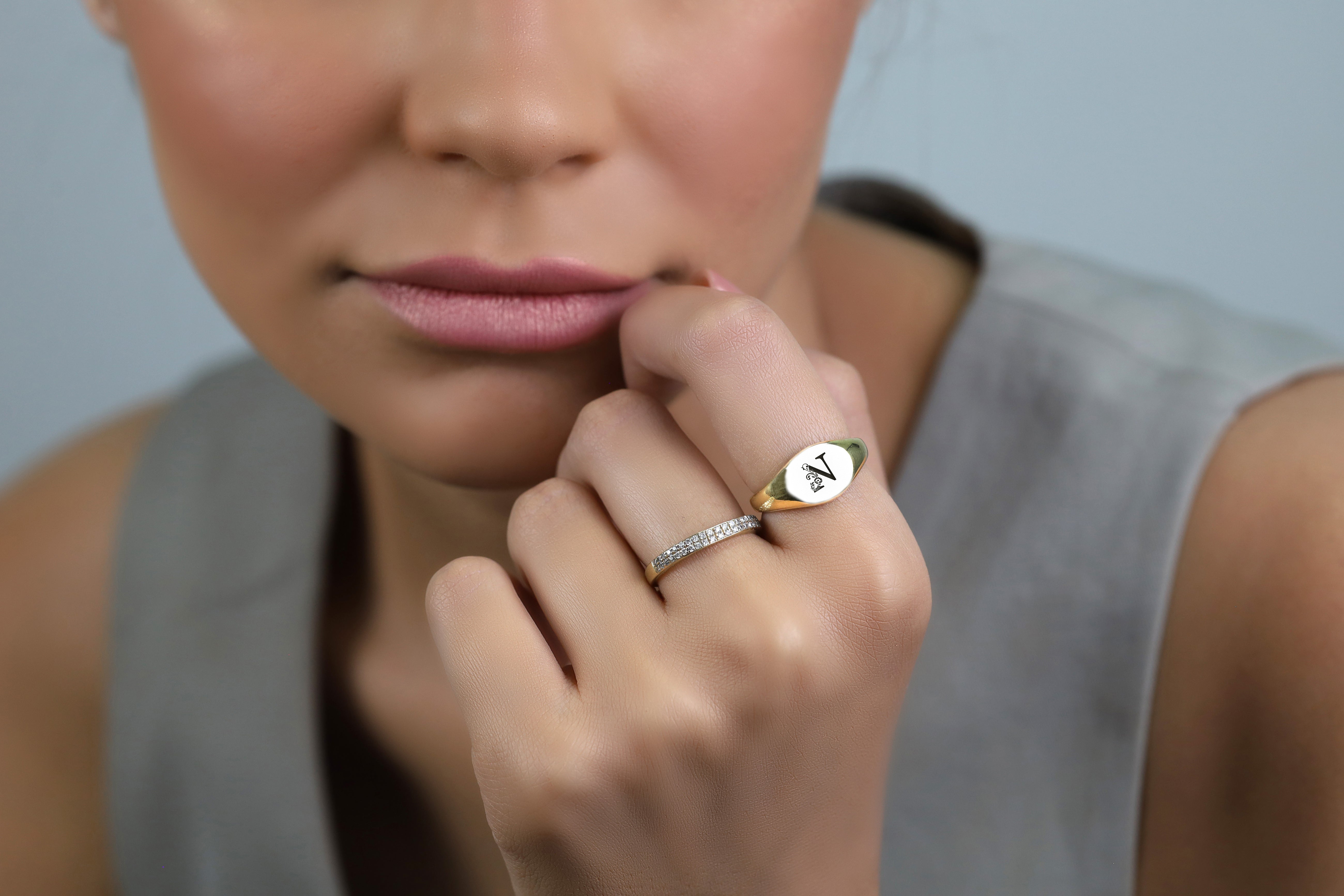 Custom Initial's Signet Ring