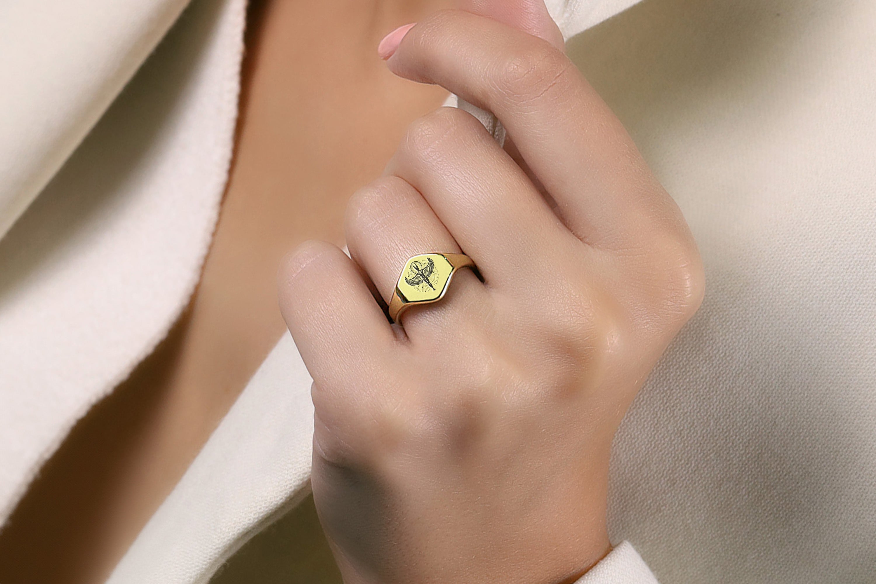 Custom Egyptian God Ring
