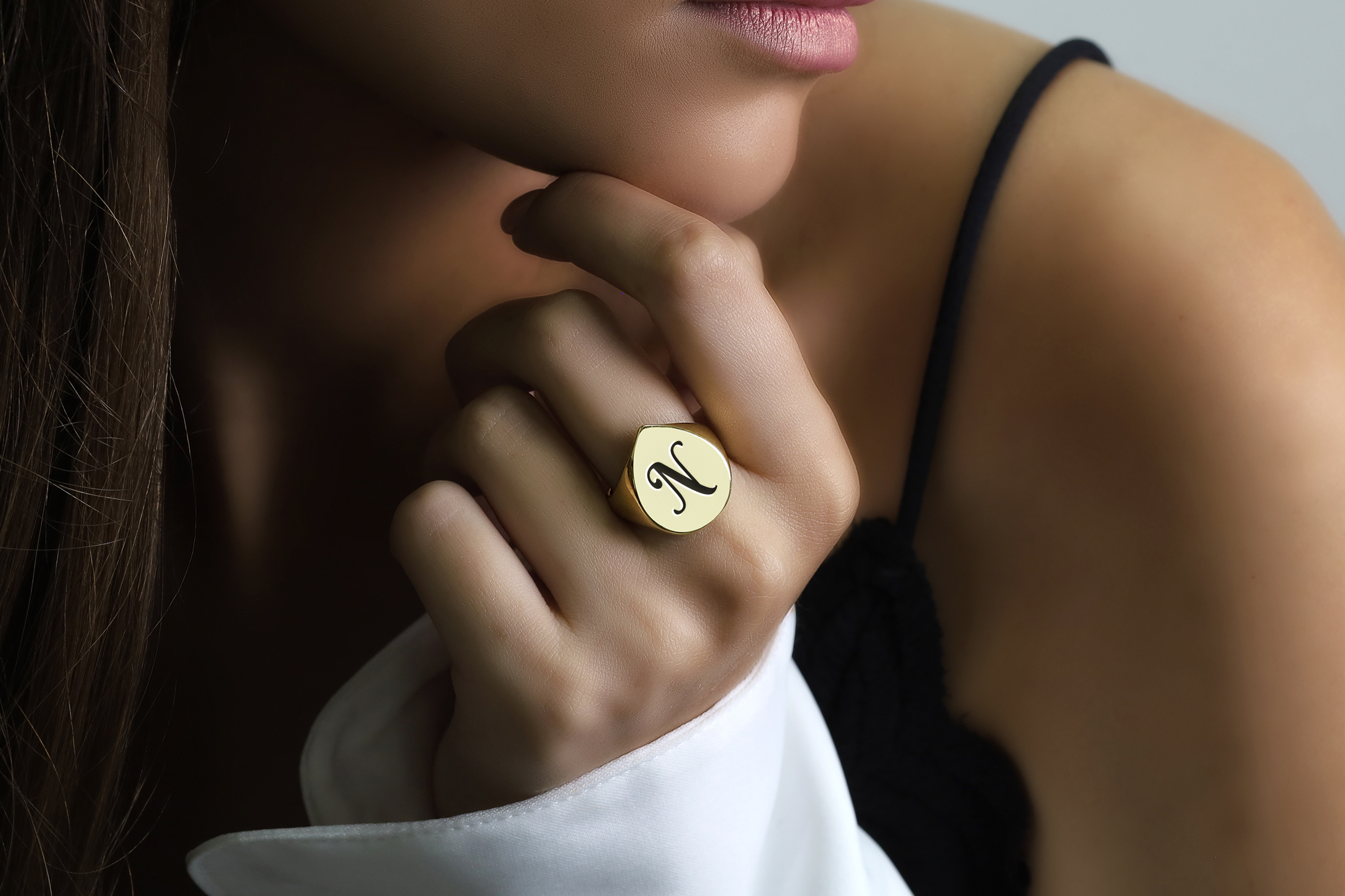 Engraved Custom Font Ring