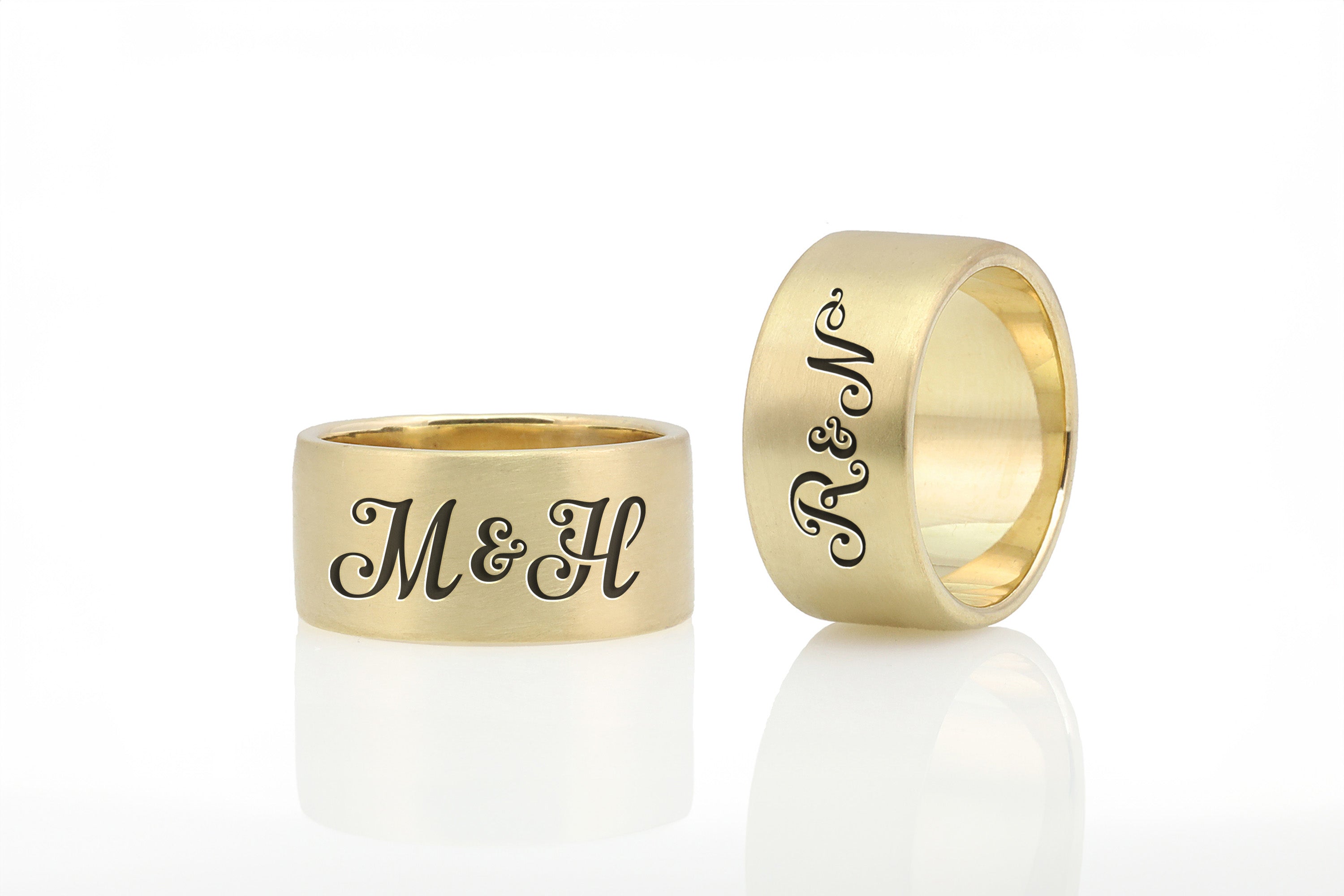 Couples Name Initials Ring