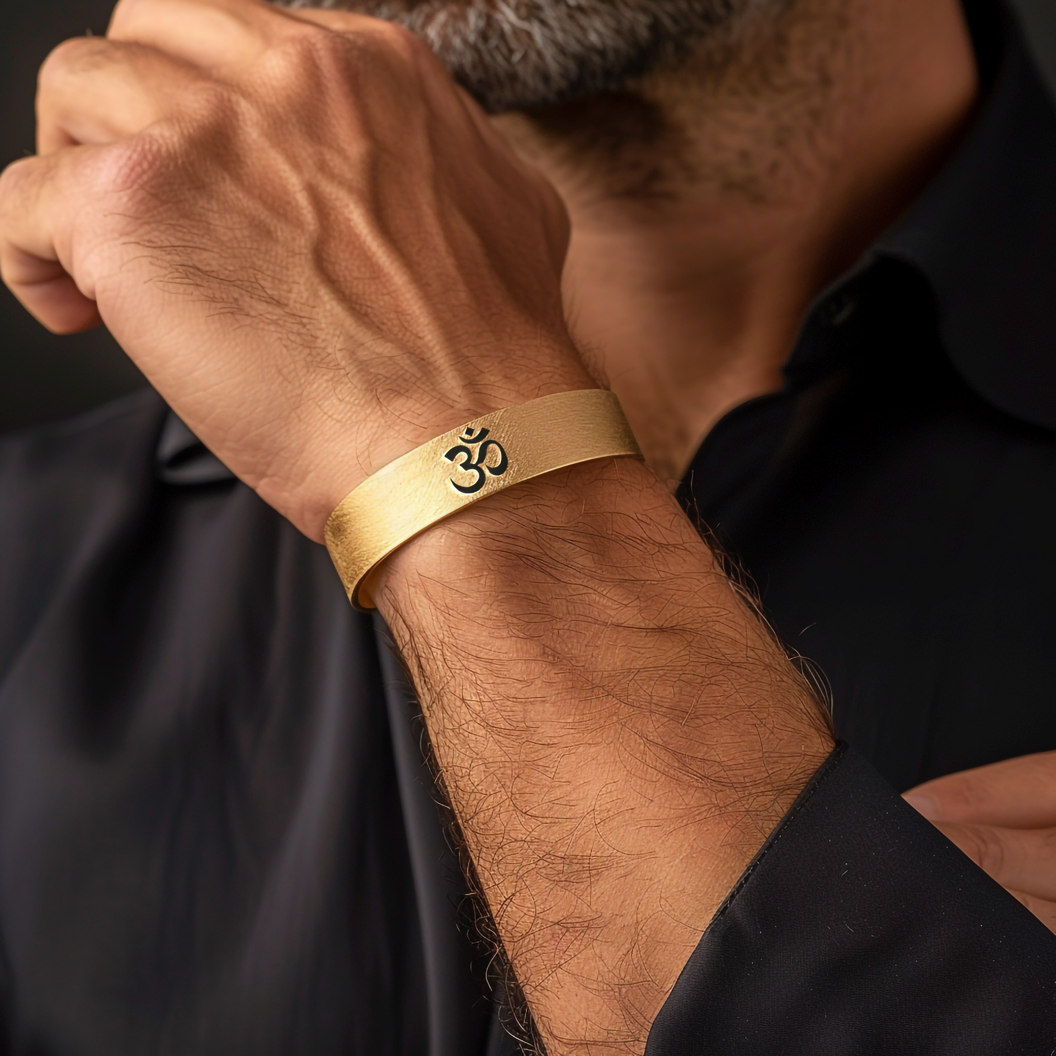 Engraved Hinduism Bracelet