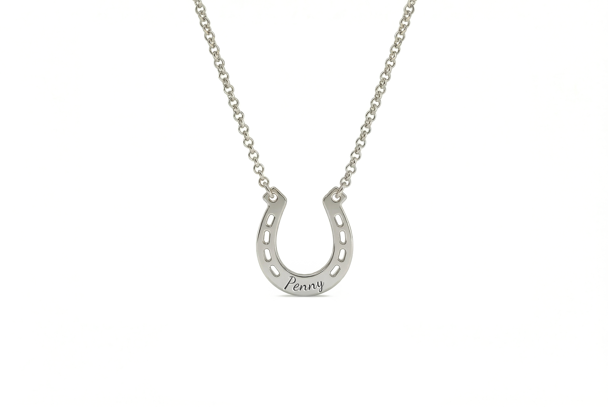 14k Gold Horseshoe Necklace