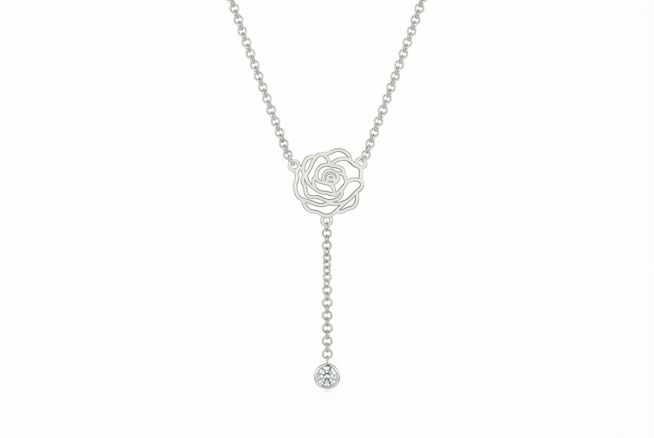 Birth Flower Y-Necklace