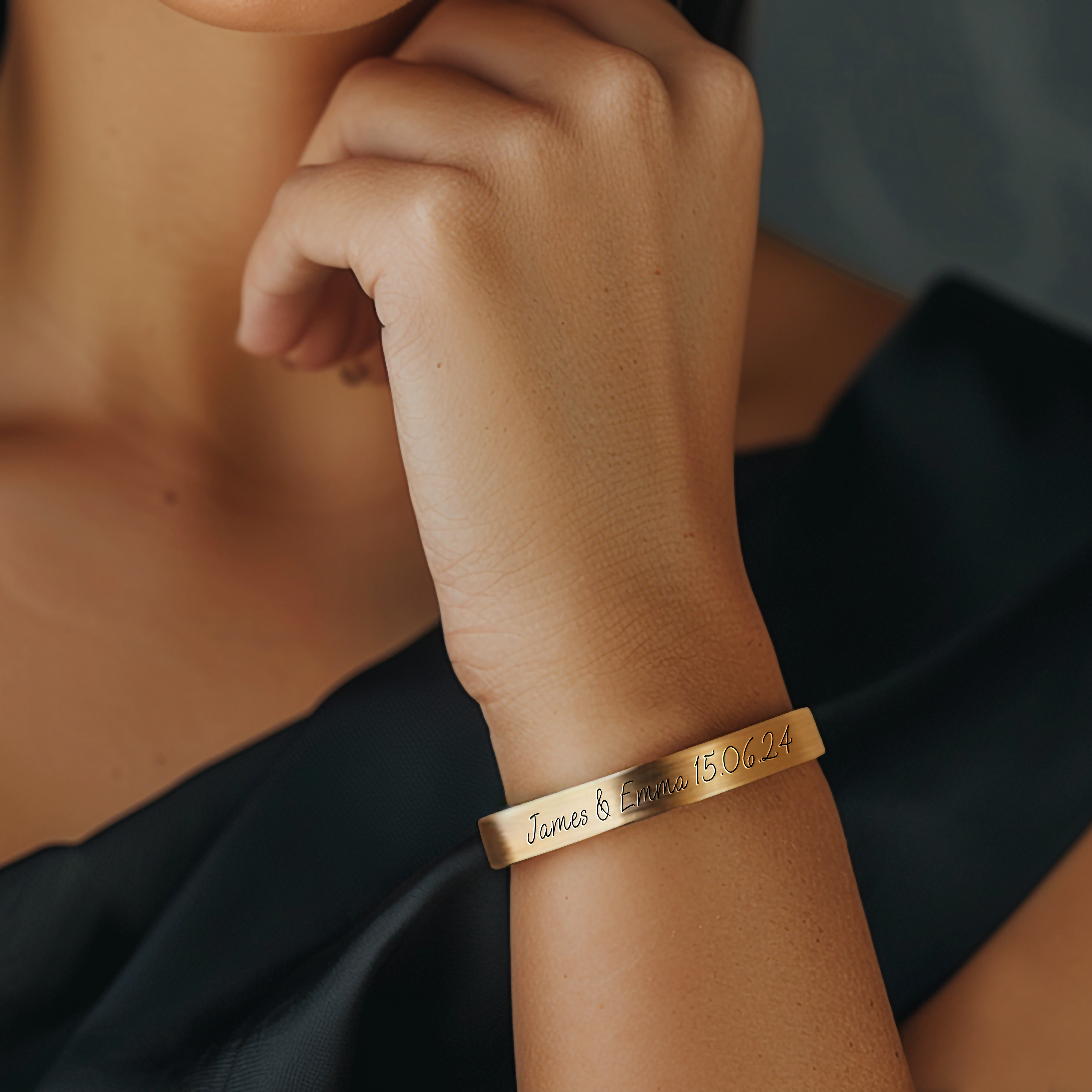 14k Gold Handwritten Bracelet
